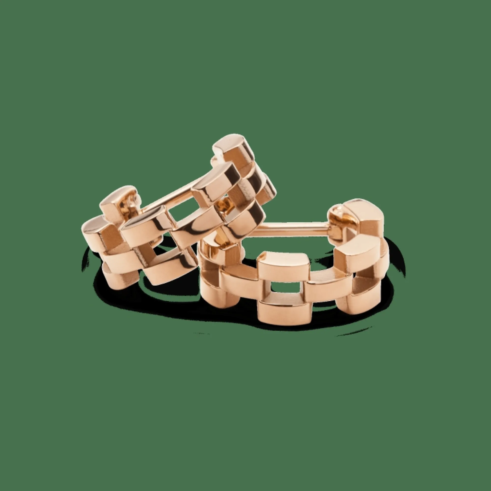 Daniel Wellington Örhängen<3-Link Earrings Rose Gold