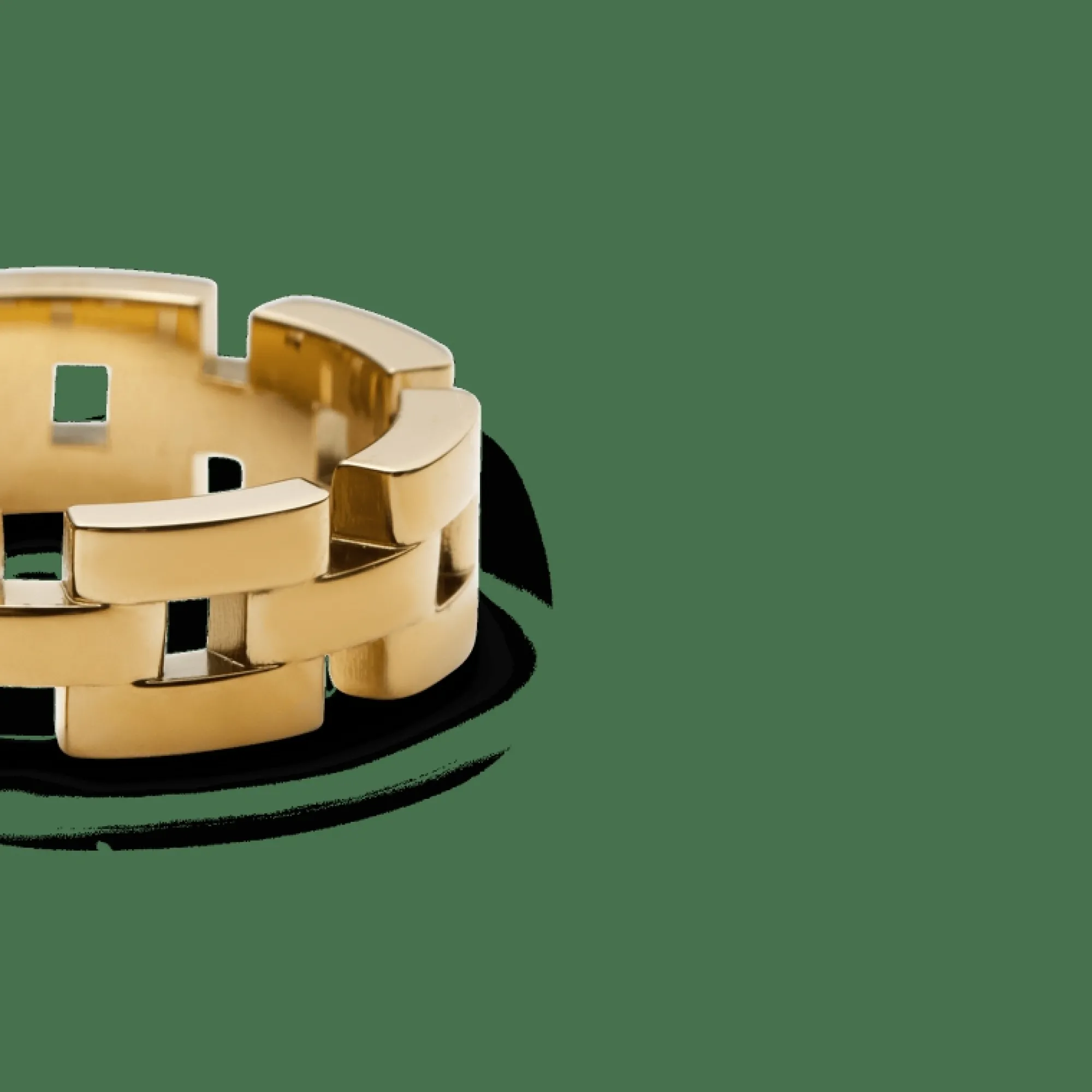 Daniel Wellington Ringar<3-Link Ring Gold