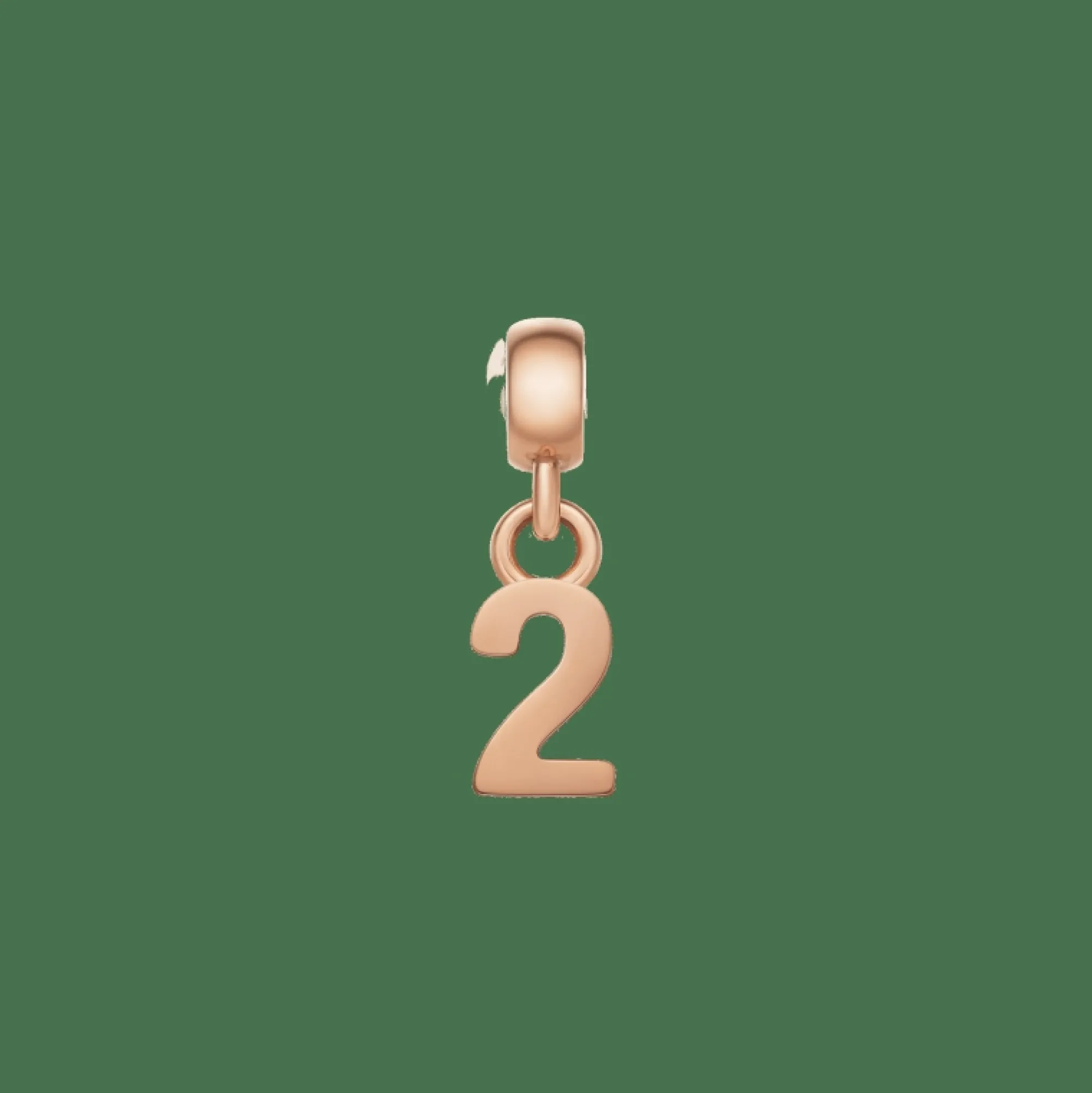 Daniel Wellington Berlocker<Number Charm Rose Gold