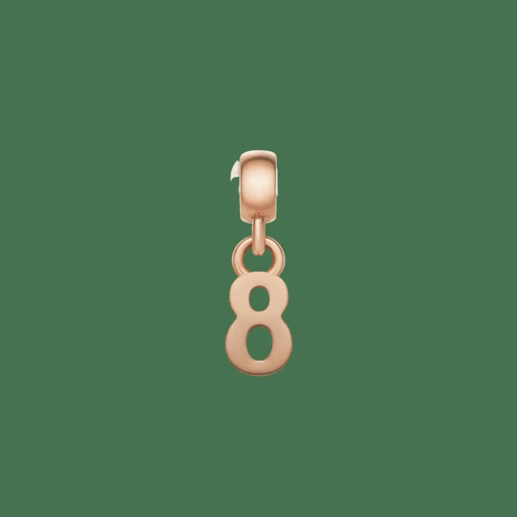 Daniel Wellington Berlocker<Number Charm Rose Gold