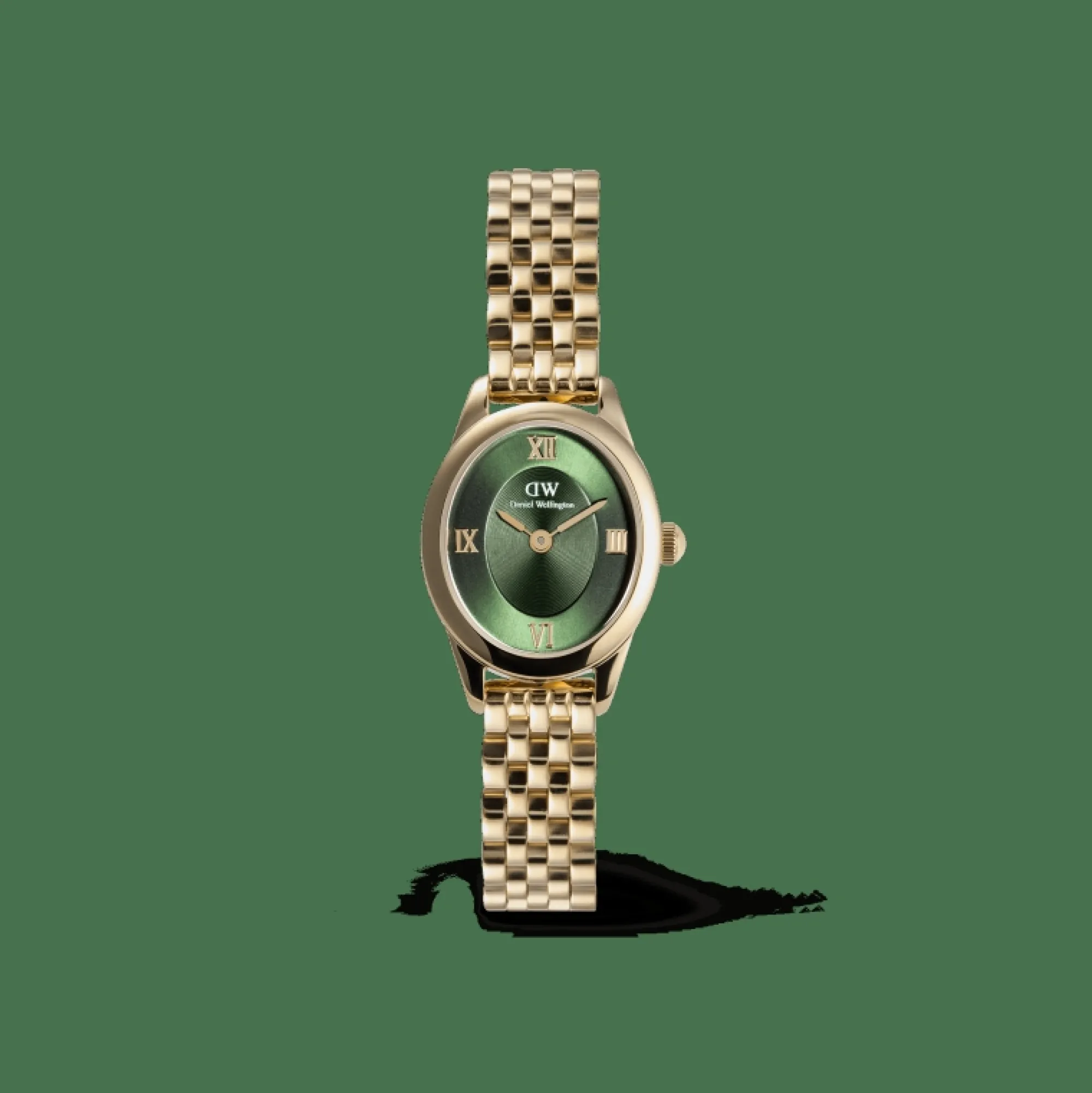 Daniel Wellington Damklockor<Ophelia Mini Emerald Gold