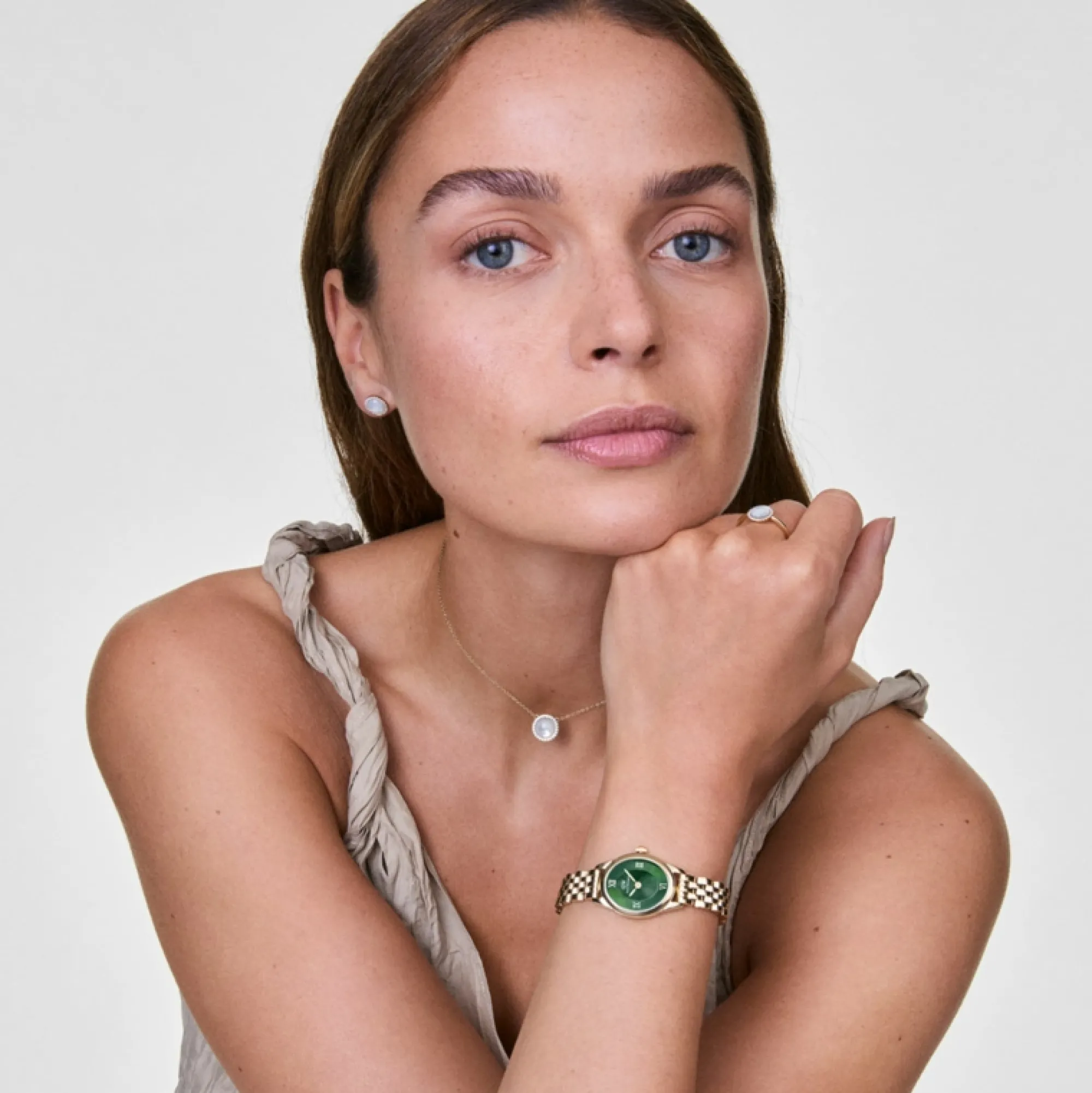 Daniel Wellington Damklockor<Ophelia Mini Emerald Gold
