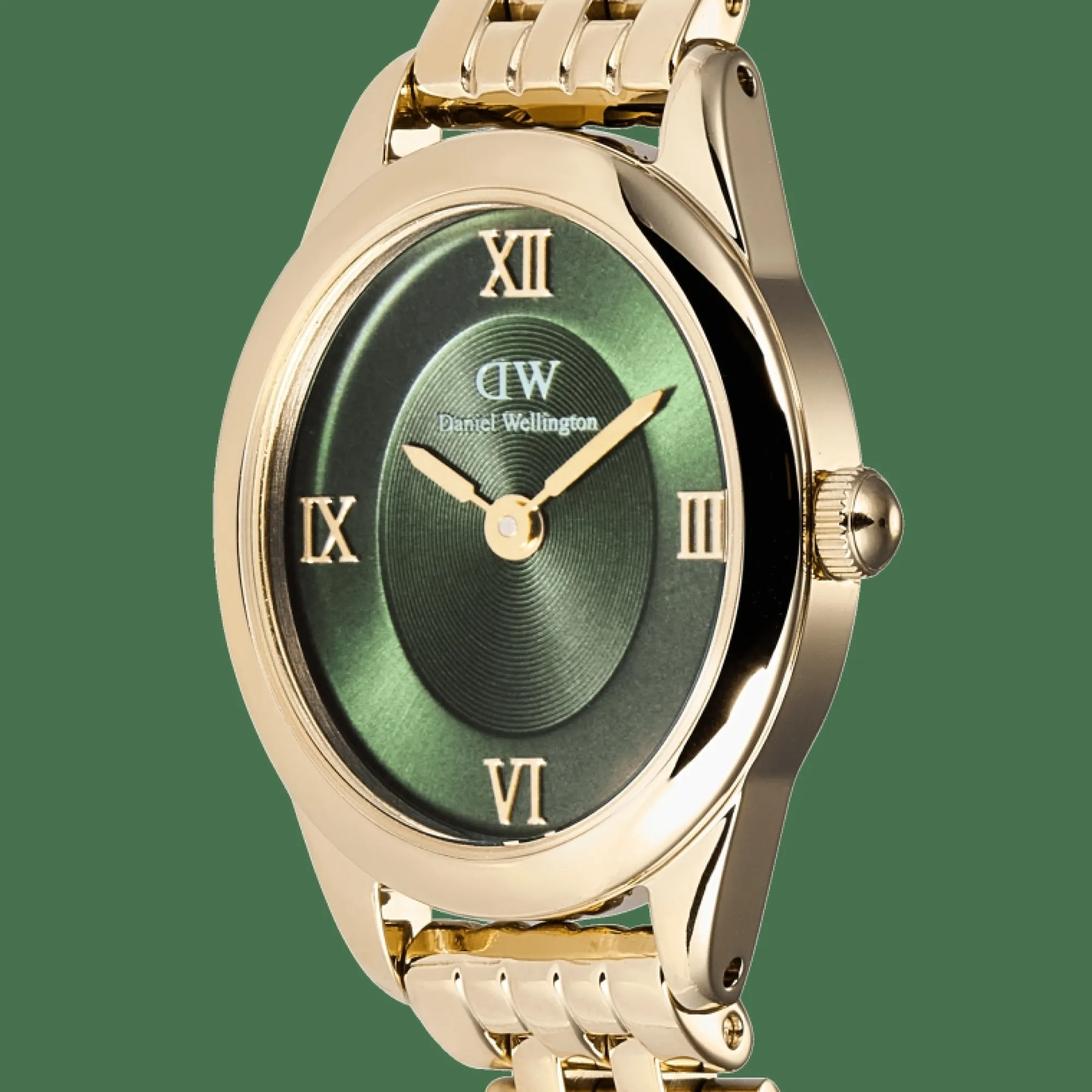 Daniel Wellington Damklockor<Ophelia Mini Emerald Gold