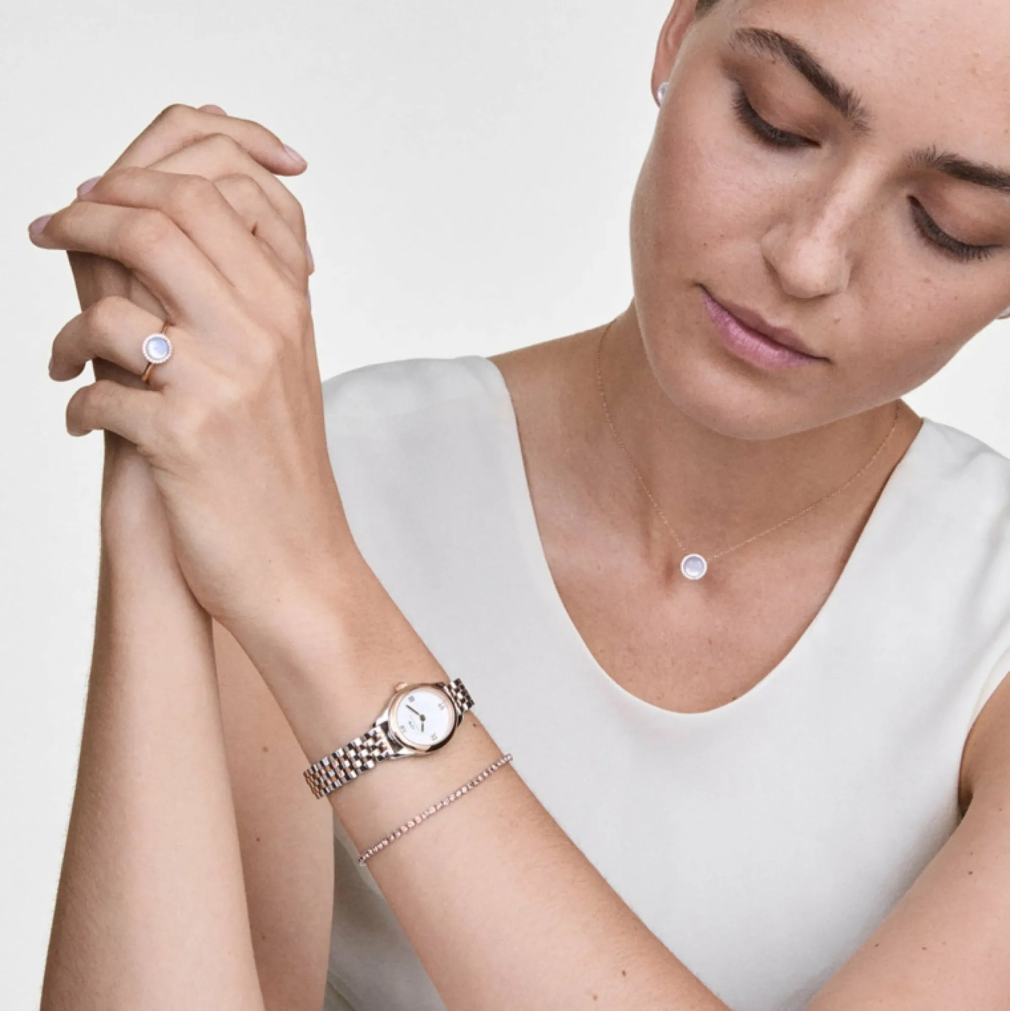 Daniel Wellington Damklockor<Ophelia Mini Two Tone Rose Gold