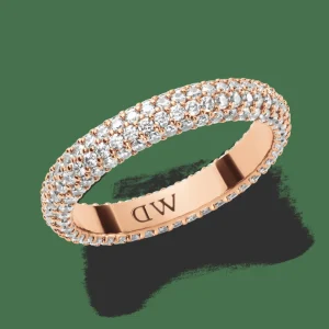 Daniel Wellington Ringar<Pavé Crystal Ring Rose Gold