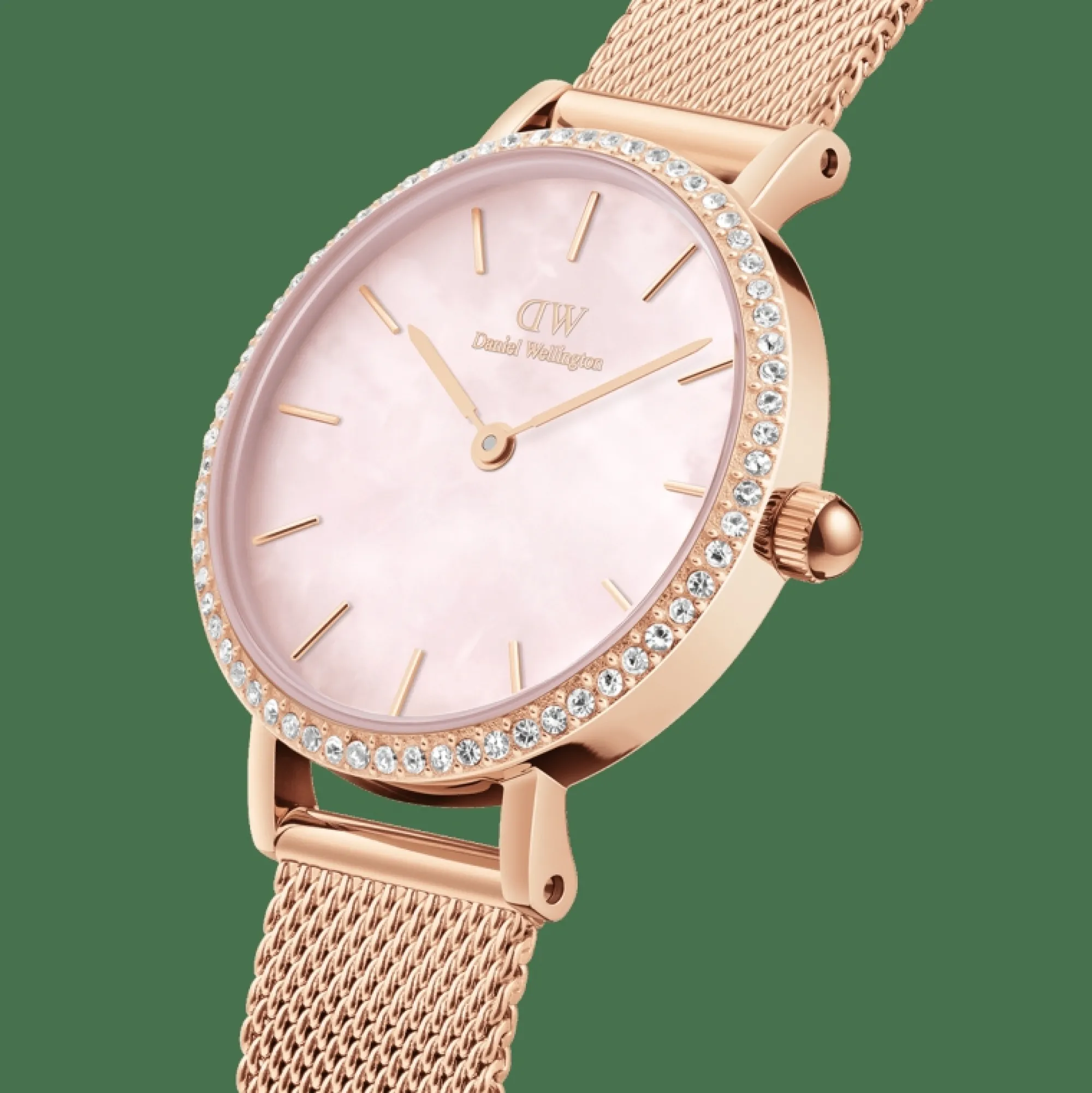 Daniel Wellington Damklockor<Petite Lumine Bezel Melrose Pink MOP Rose Gold