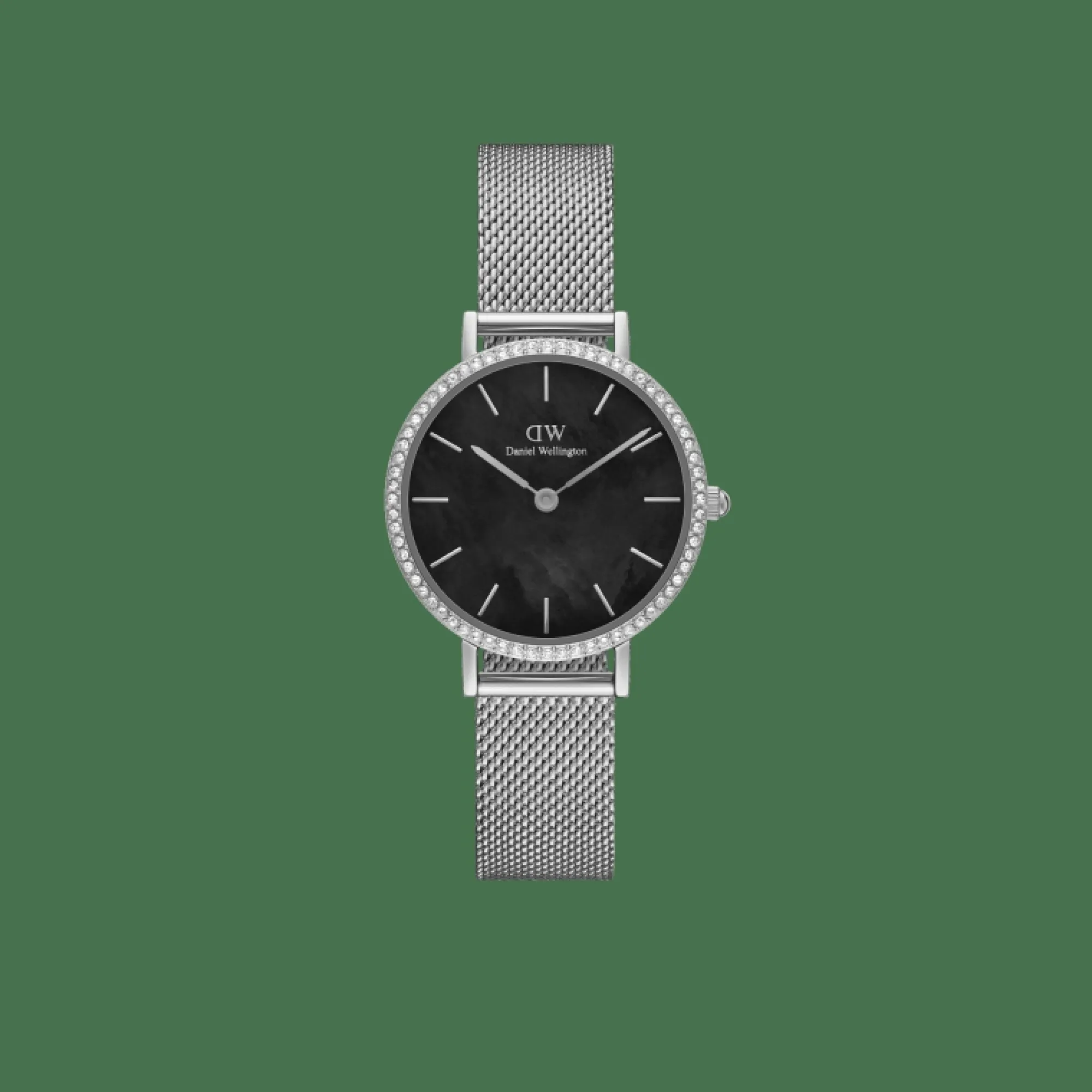 Daniel Wellington Damklockor<Petite Lumine Bezel Sterling Black MOP Silver