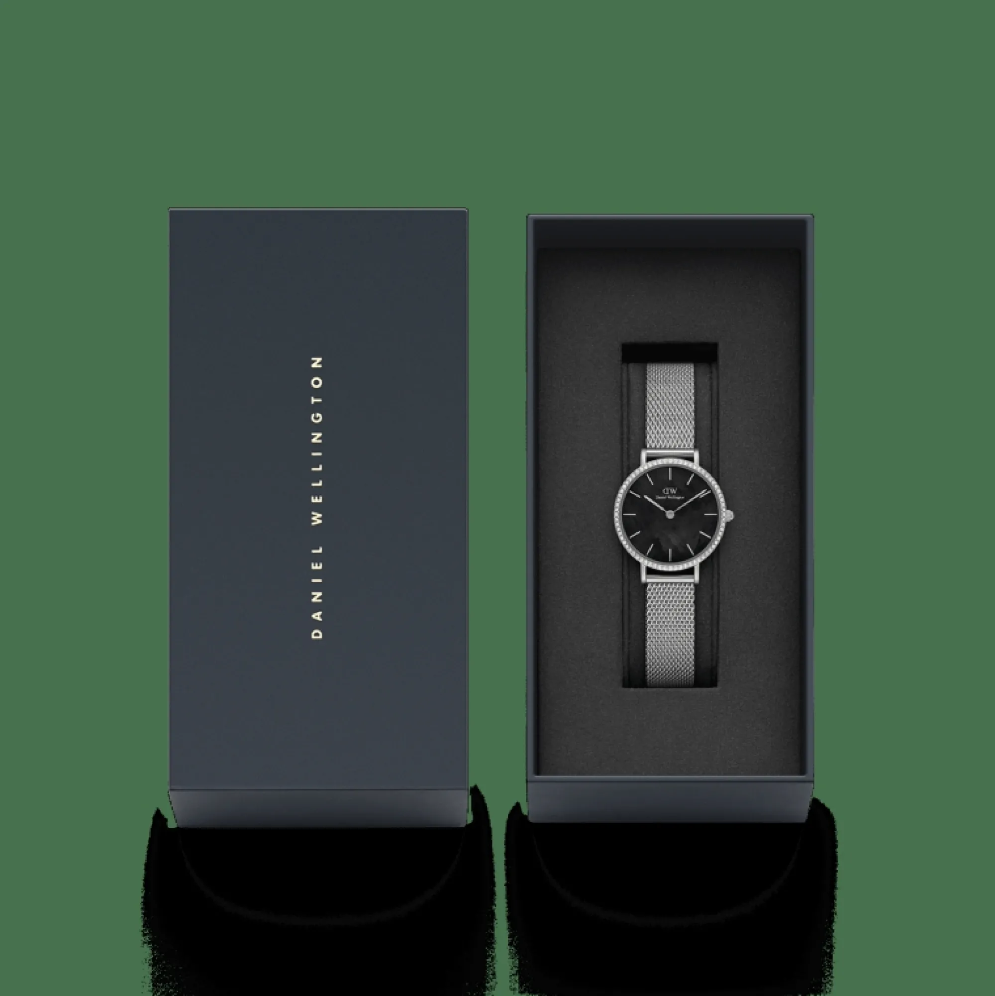 Daniel Wellington Damklockor<Petite Lumine Bezel Sterling Black MOP Silver