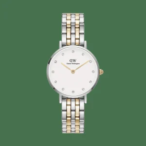 Daniel Wellington Damklockor<Petite Lumine 5-link two-tone Silver