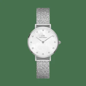 Daniel Wellington Damklockor<Petite Lumine Pressed Piano Silver