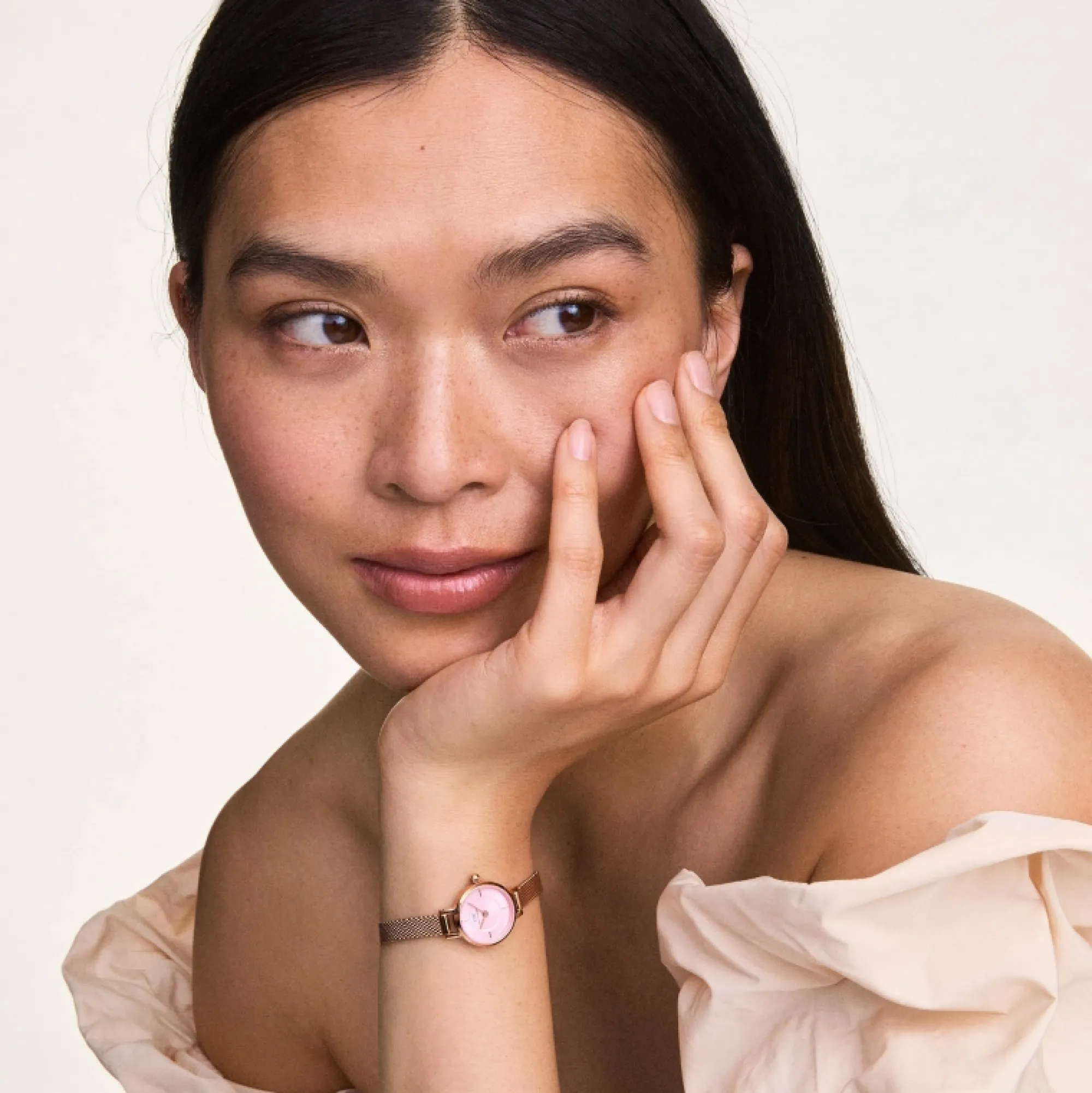 Daniel Wellington Damklockor<Petite Mini Blush Melrose Rose Gold