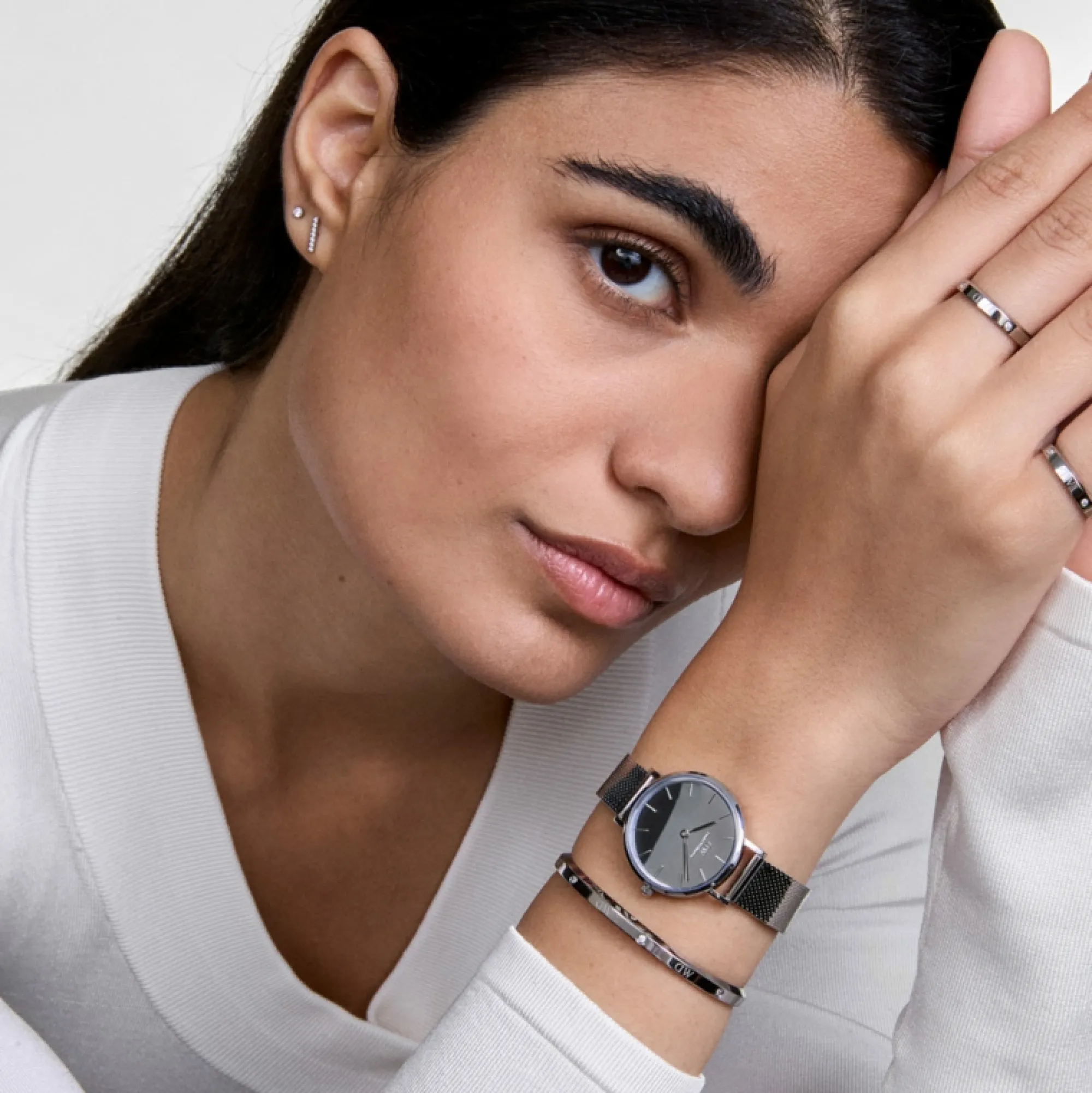 Daniel Wellington Damklockor<Petite Reflection Silver