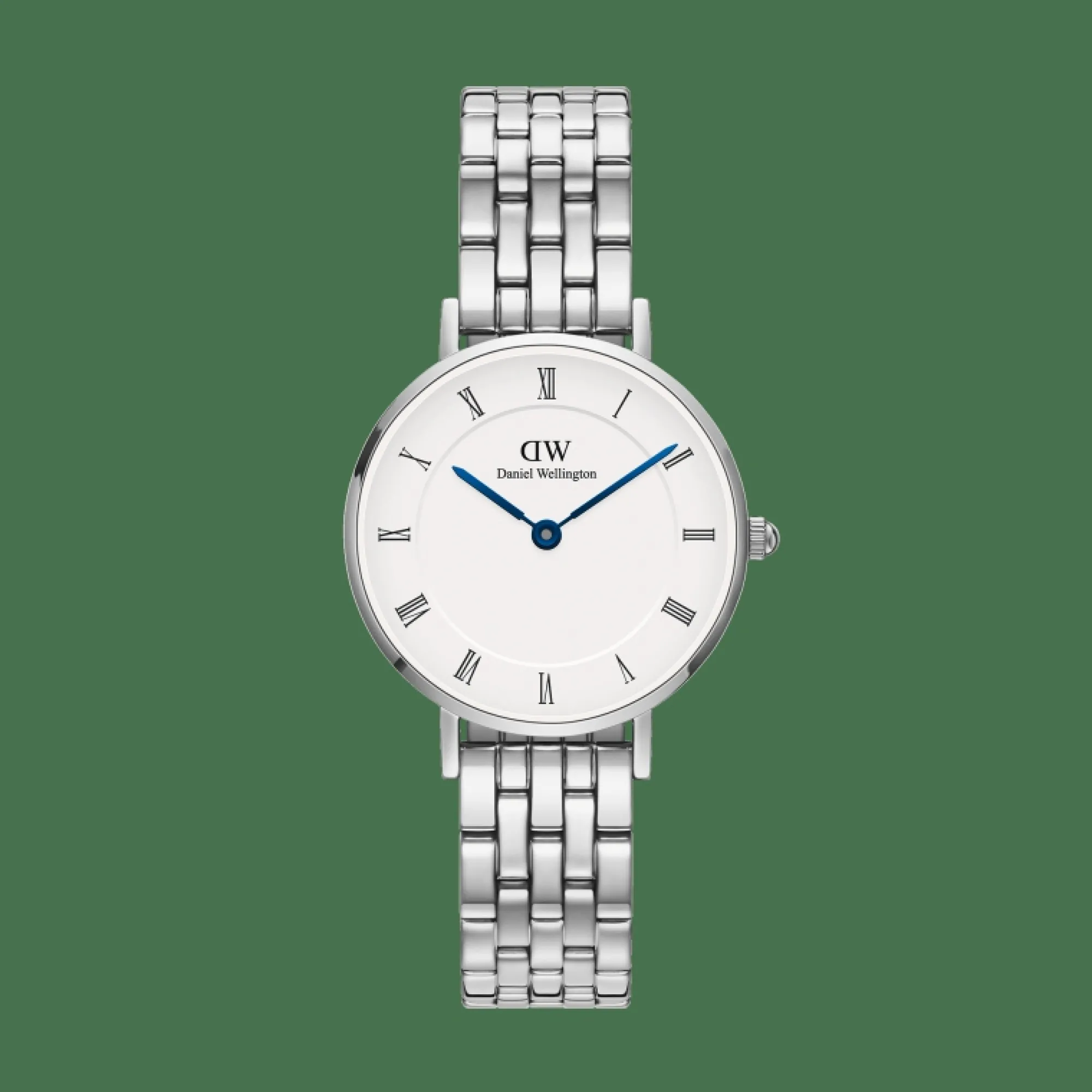 Daniel Wellington Damklockor<Petite Roman Numerals 5-Link Silver