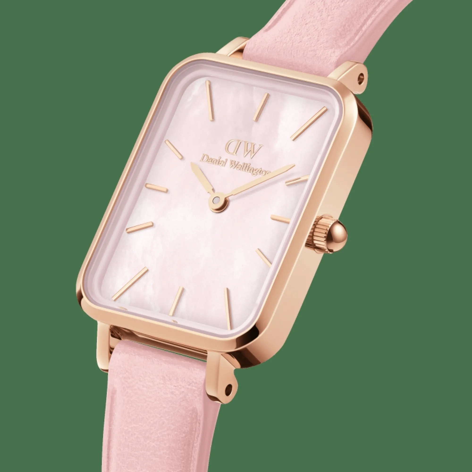 Daniel Wellington Damklockor<Quadro Cherry Blossom Rose Gold