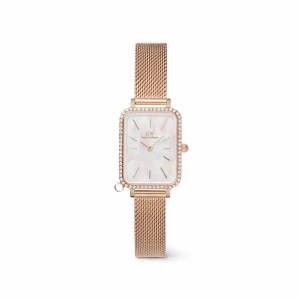 Daniel Wellington Damklockor<Quadro Crystal Zodiac Melrose Rose Gold