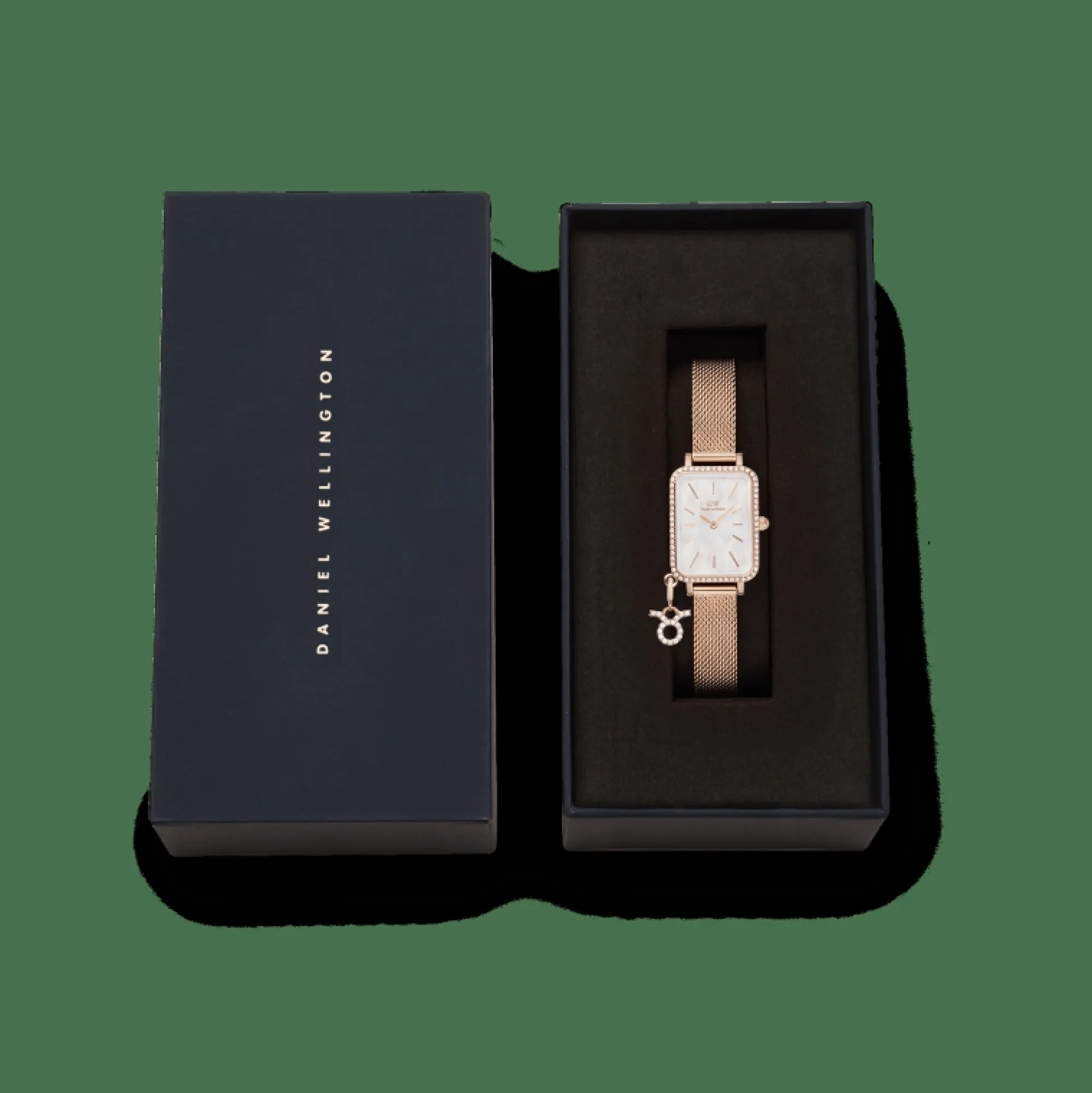 Daniel Wellington Damklockor<Quadro Crystal Zodiac Melrose Rose Gold