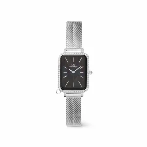 Daniel Wellington Damklockor<Quadro Crystal Zodiac Sterling Silver