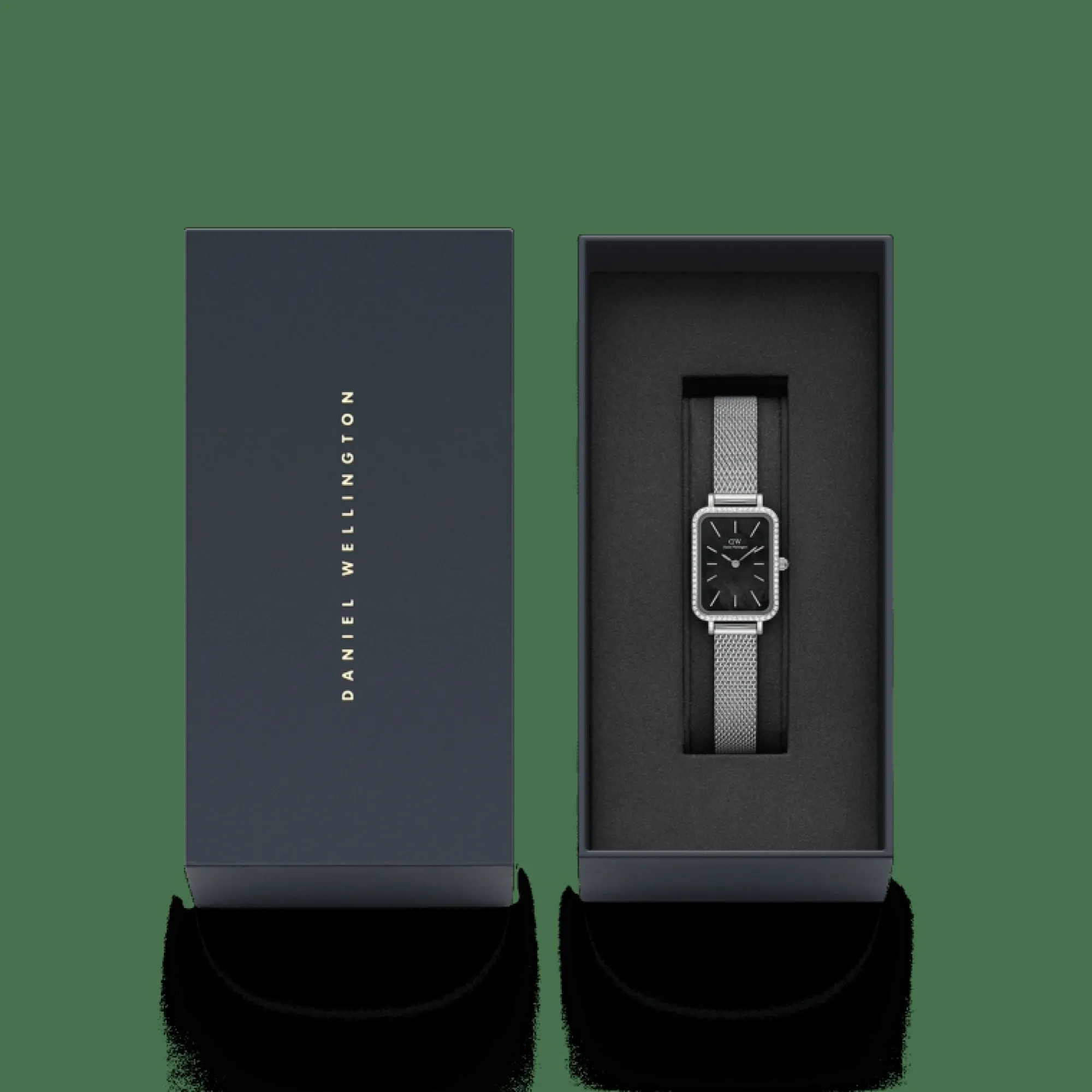 Daniel Wellington Damklockor<Quadro Lumine Bezel Sterling Black MOP Silver