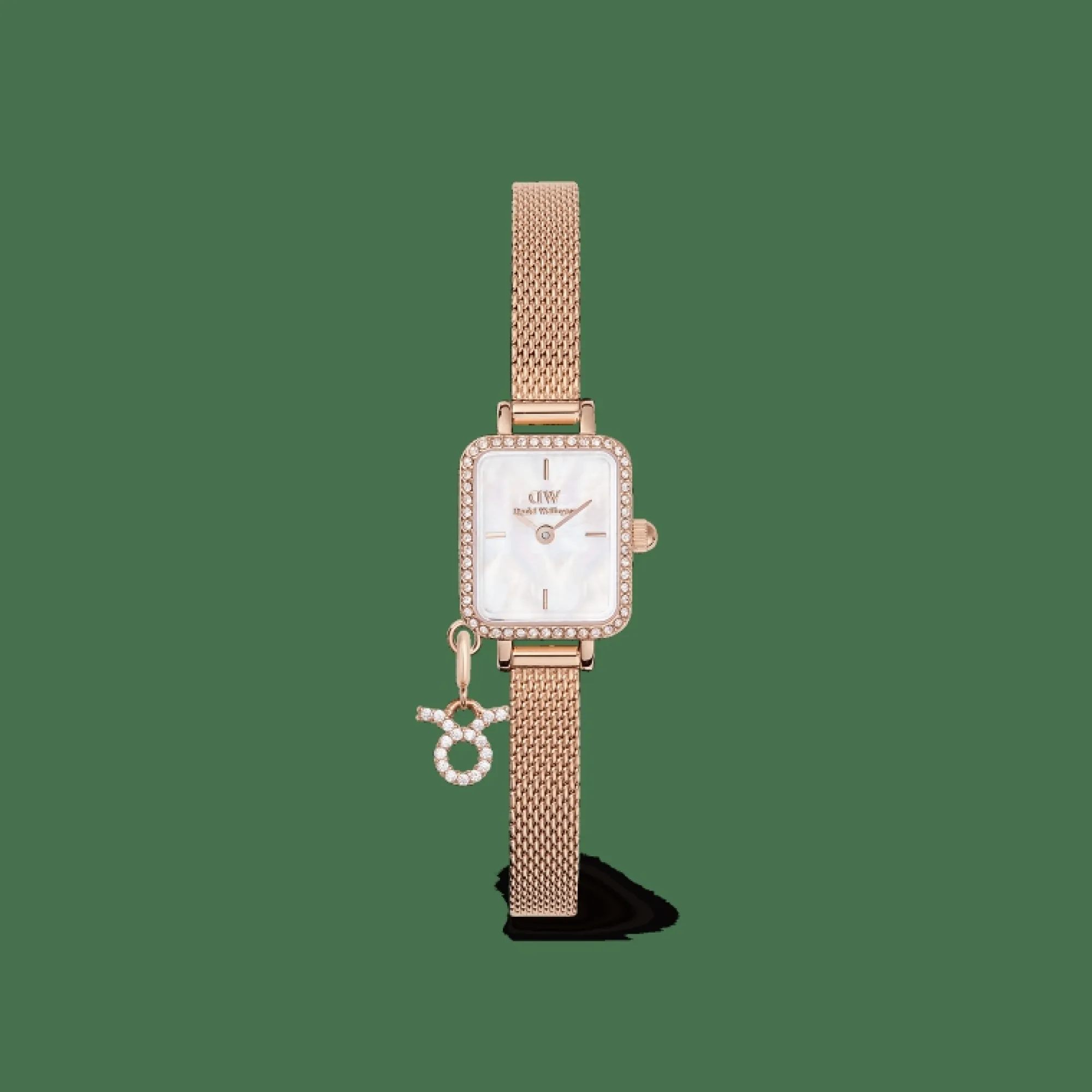 Daniel Wellington Damklockor<Quadro Mini Crystal Zodiac Melrose Rose Gold