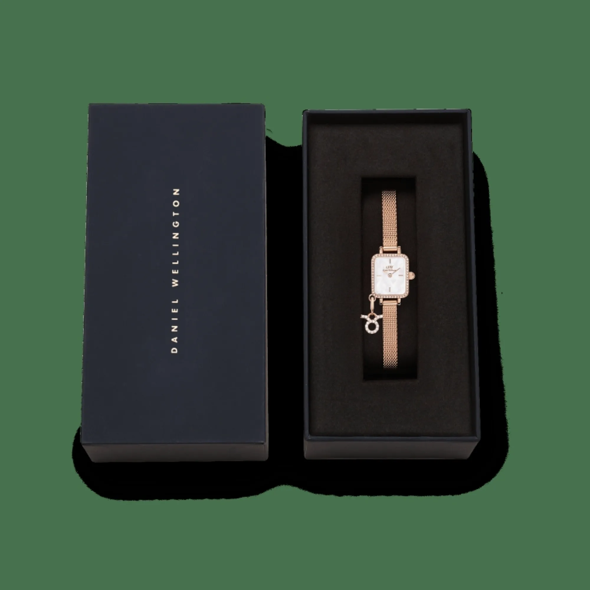 Daniel Wellington Damklockor<Quadro Mini Crystal Zodiac Melrose Rose Gold