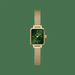 Daniel Wellington Damklockor<Quadro Mini Ever Emerald Gold
