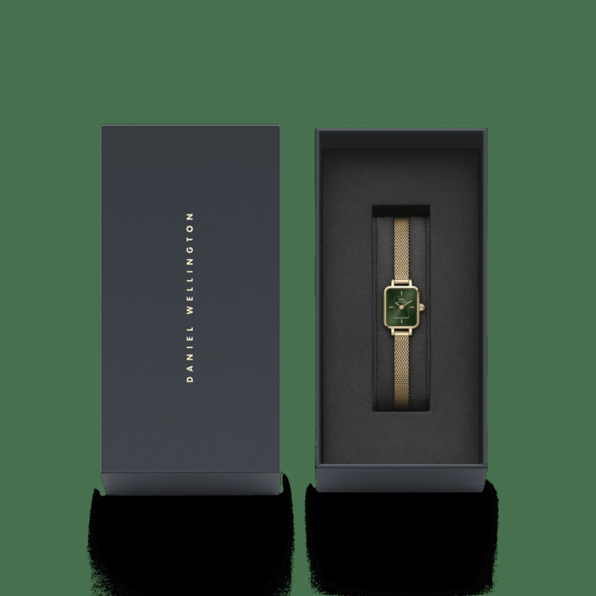Daniel Wellington Damklockor<Quadro Mini Ever Emerald Gold