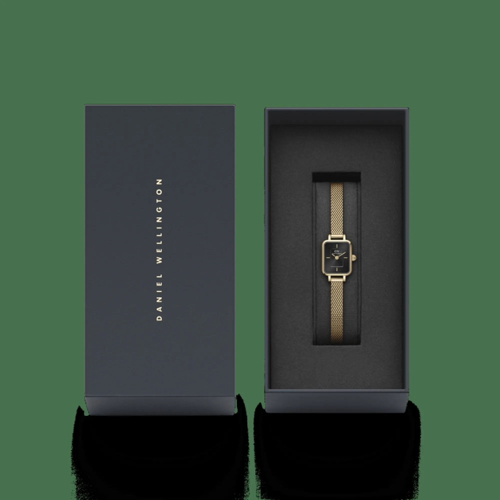 Daniel Wellington Damklockor<Quadro Mini Ever Onyx Gold