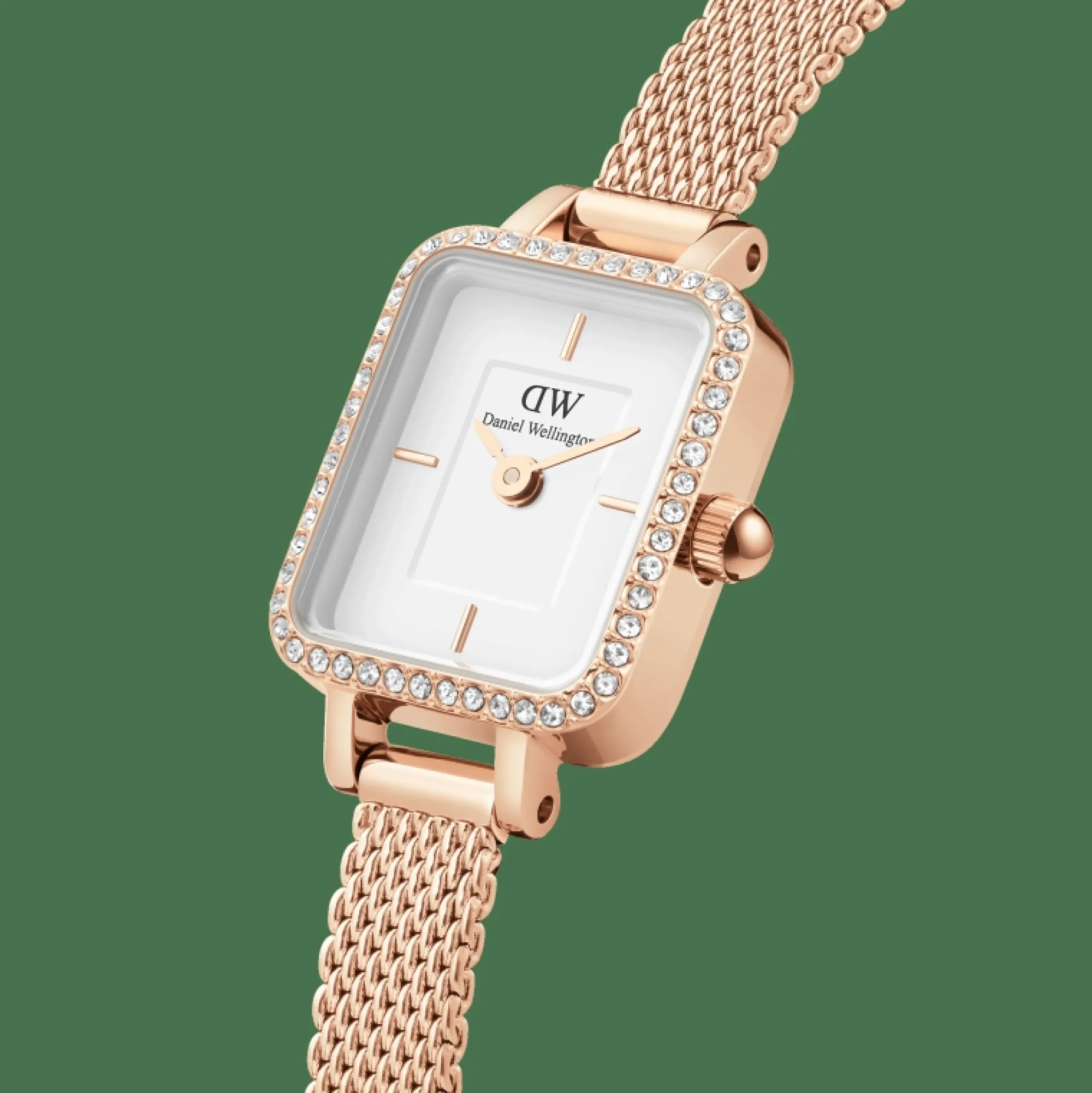 Daniel Wellington Damklockor<Quadro Mini Lumine Bezel Rose Gold