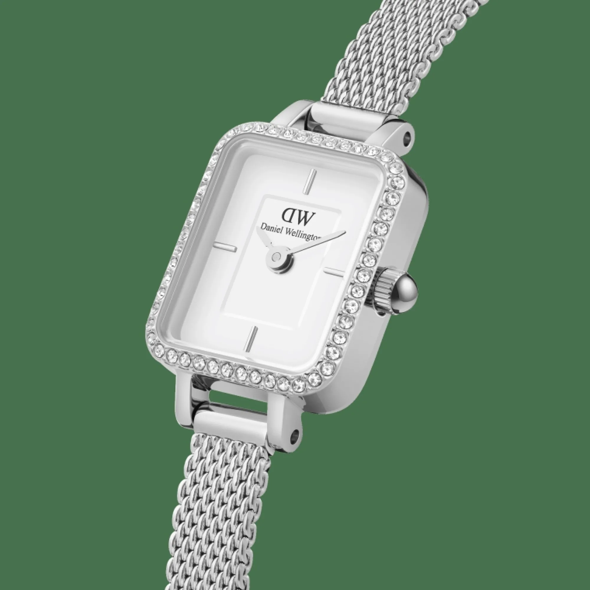 Daniel Wellington Damklockor<Quadro Mini Lumine Bezel Silver