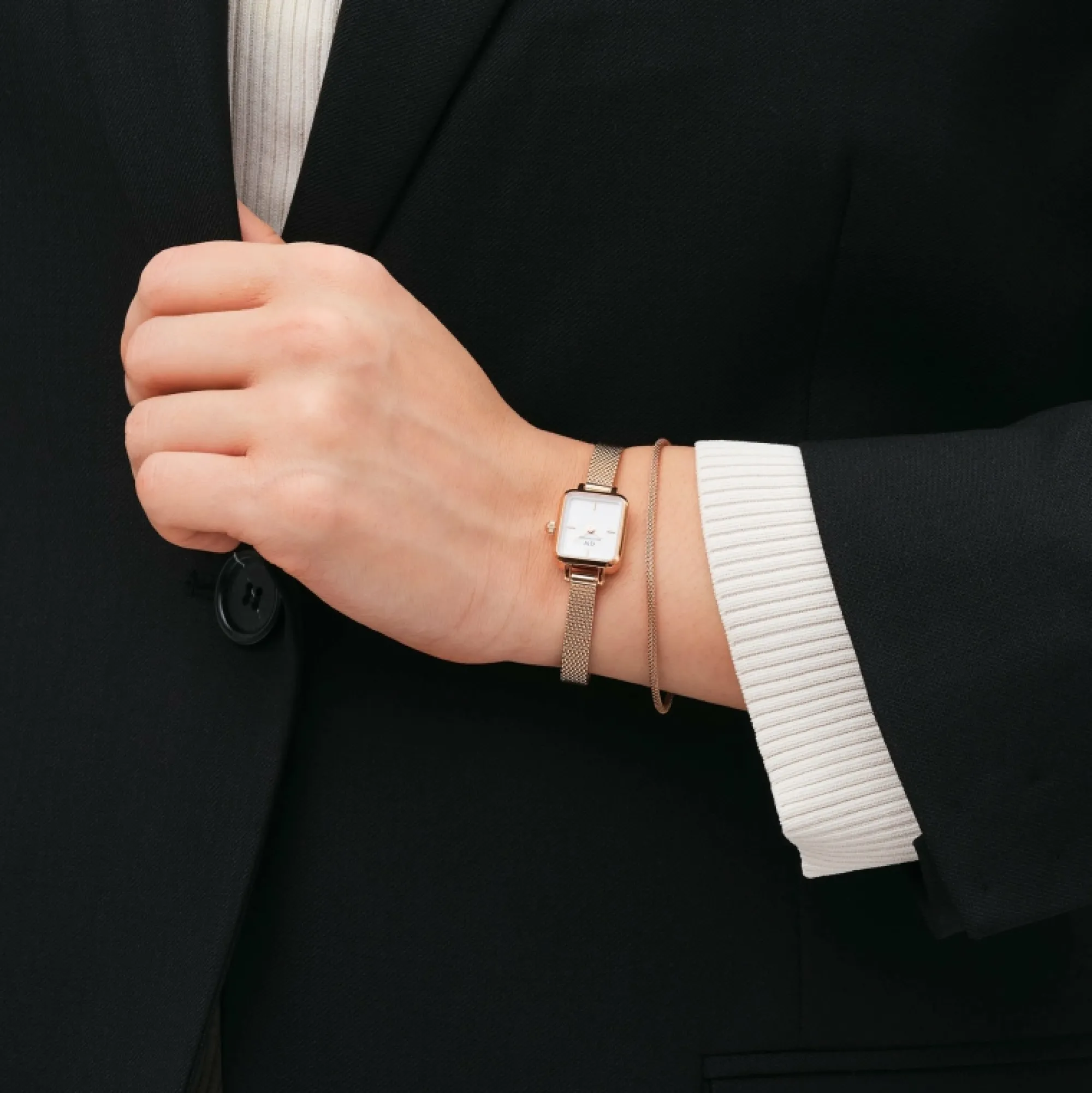Daniel Wellington Damklockor<Quadro Mini Melrose Rose Gold