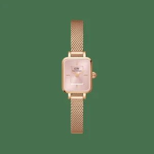 Daniel Wellington Damklockor<Quadro Mini Melrose Blush Rose Gold