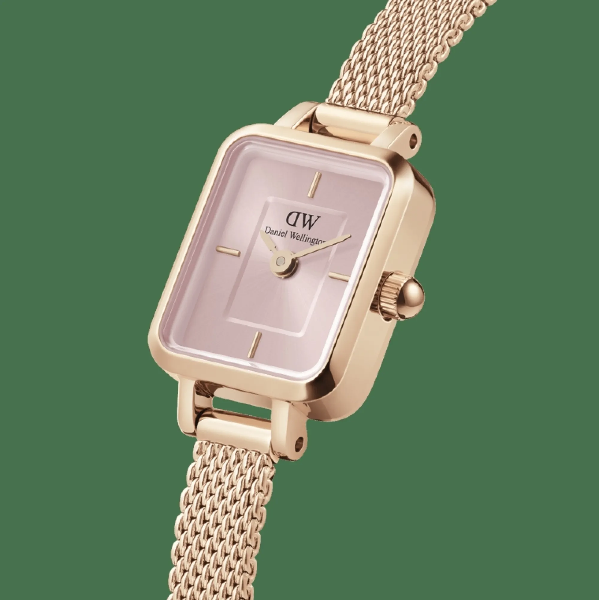 Daniel Wellington Damklockor<Quadro Mini Melrose Blush Rose Gold
