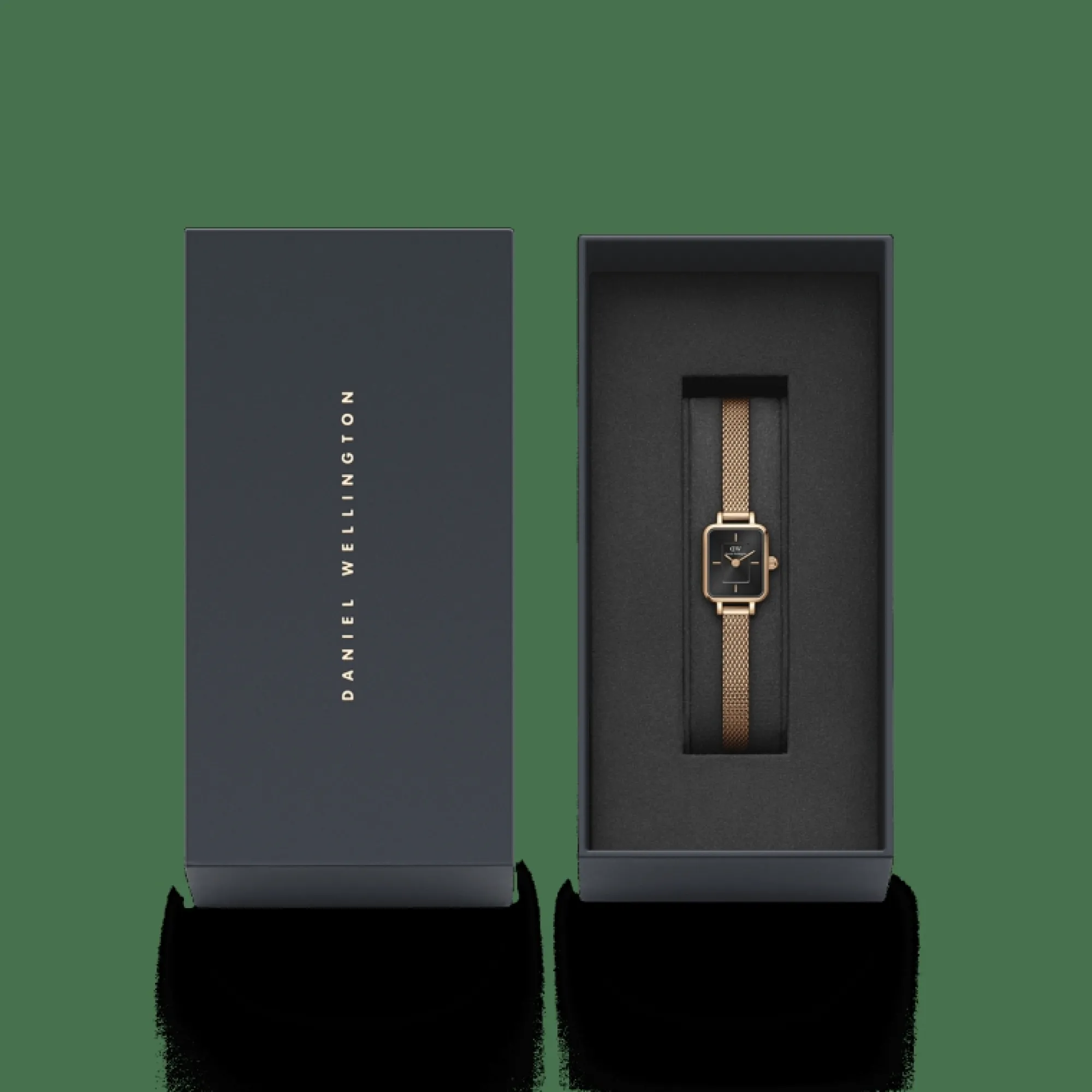 Daniel Wellington Damklockor<Quadro Mini Melrose Onyx Rose Gold