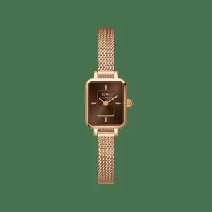 Daniel Wellington Damklockor<Quadro Mini Melrose Amber Rose Gold