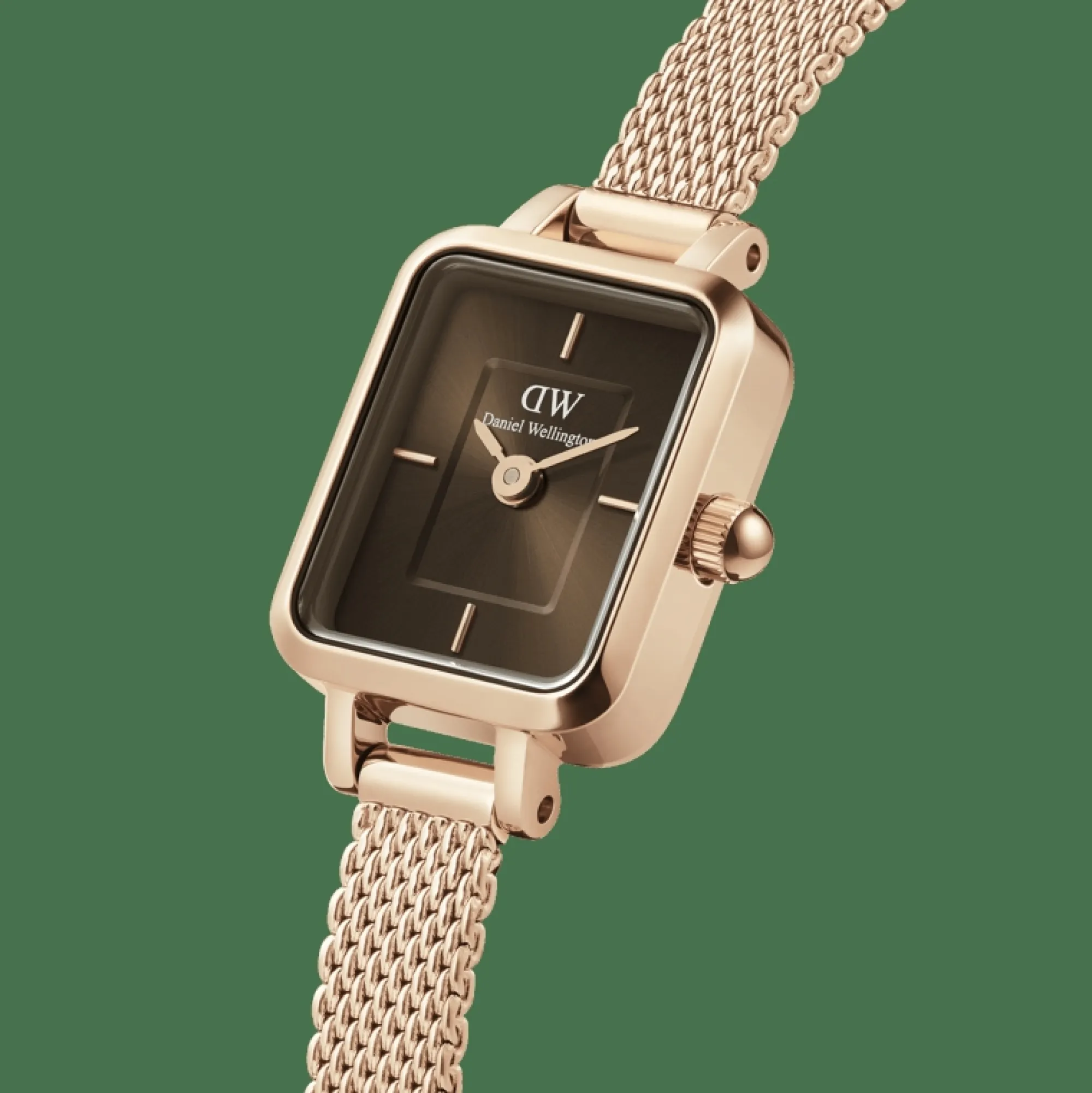 Daniel Wellington Damklockor<Quadro Mini Melrose Amber Rose Gold