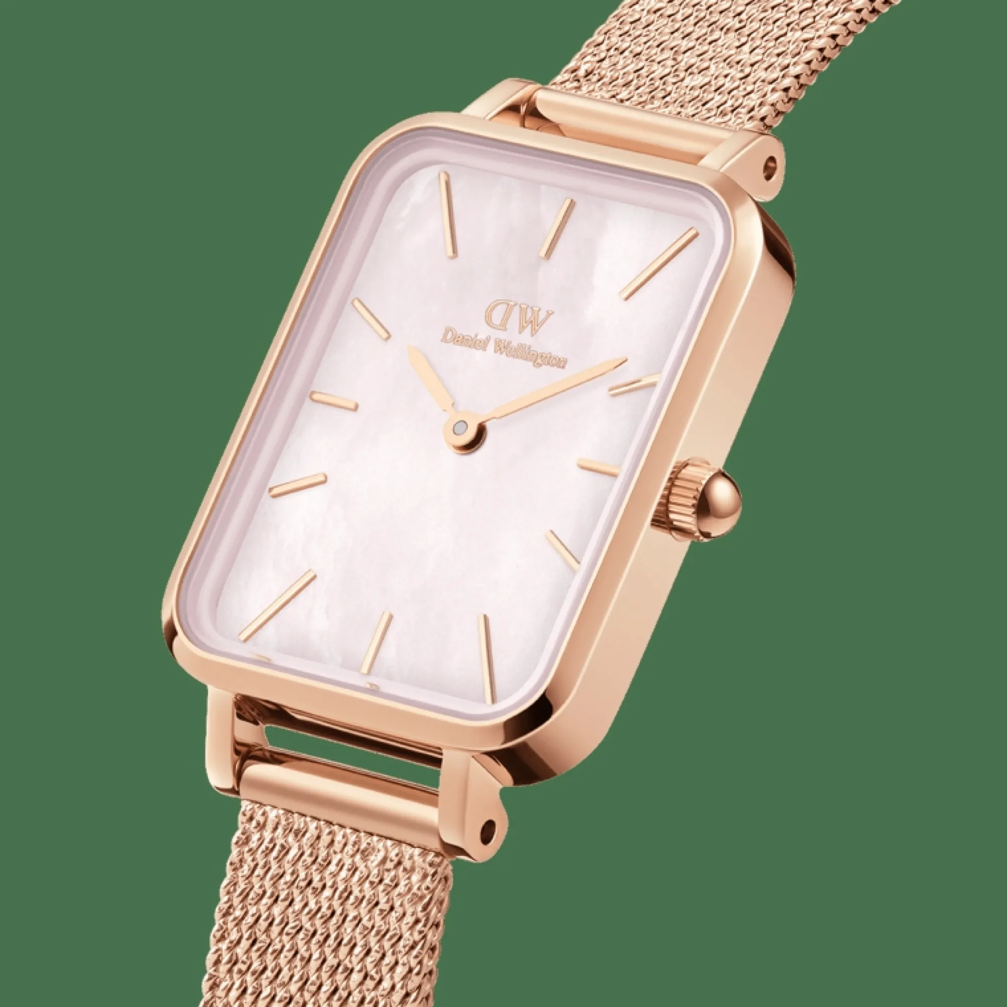 Daniel Wellington Damklockor<Quadro Pressed Melrose Rose Gold