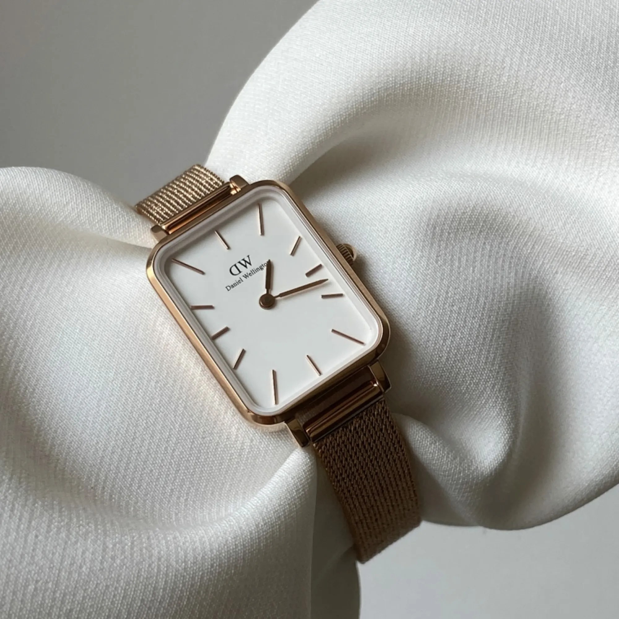 Daniel Wellington Damklockor<Quadro Pressed Melrose Rose Gold