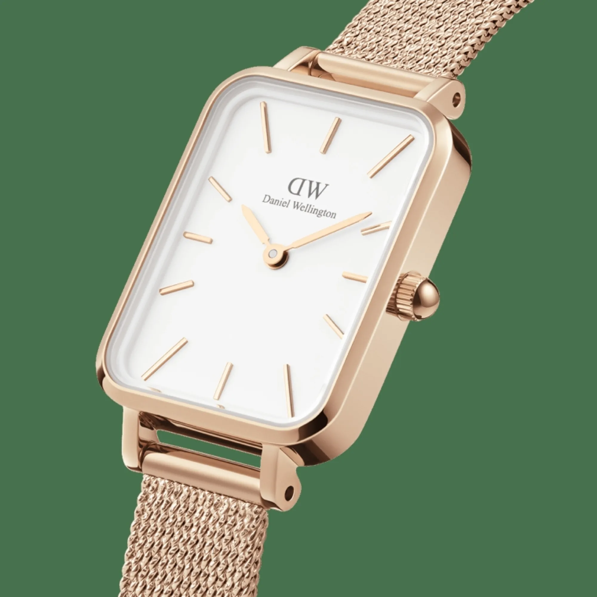 Daniel Wellington Damklockor<Quadro Pressed Melrose Rose Gold