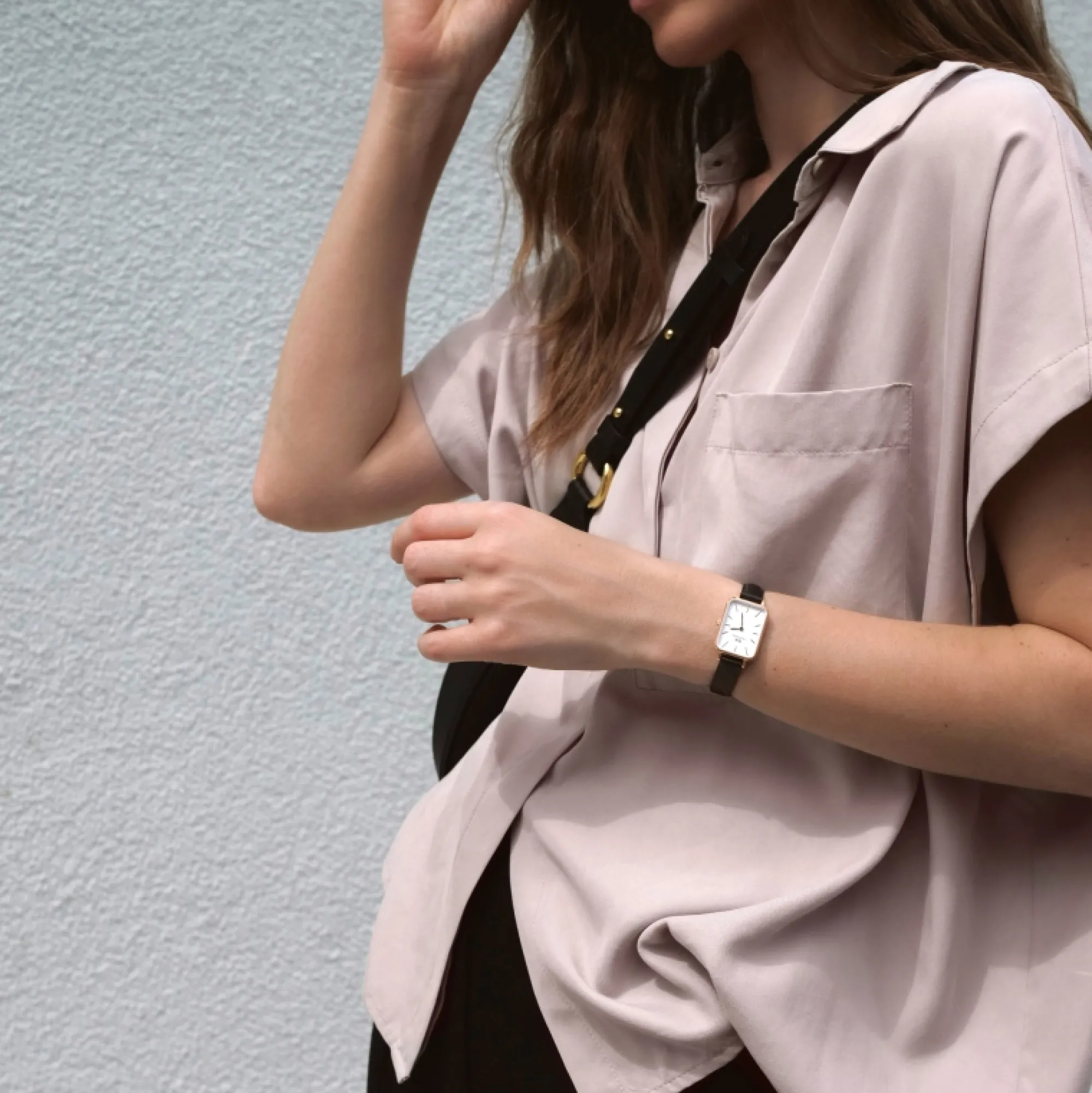 Daniel Wellington Damklockor<Quadro Pressed Sheffield Rose Gold