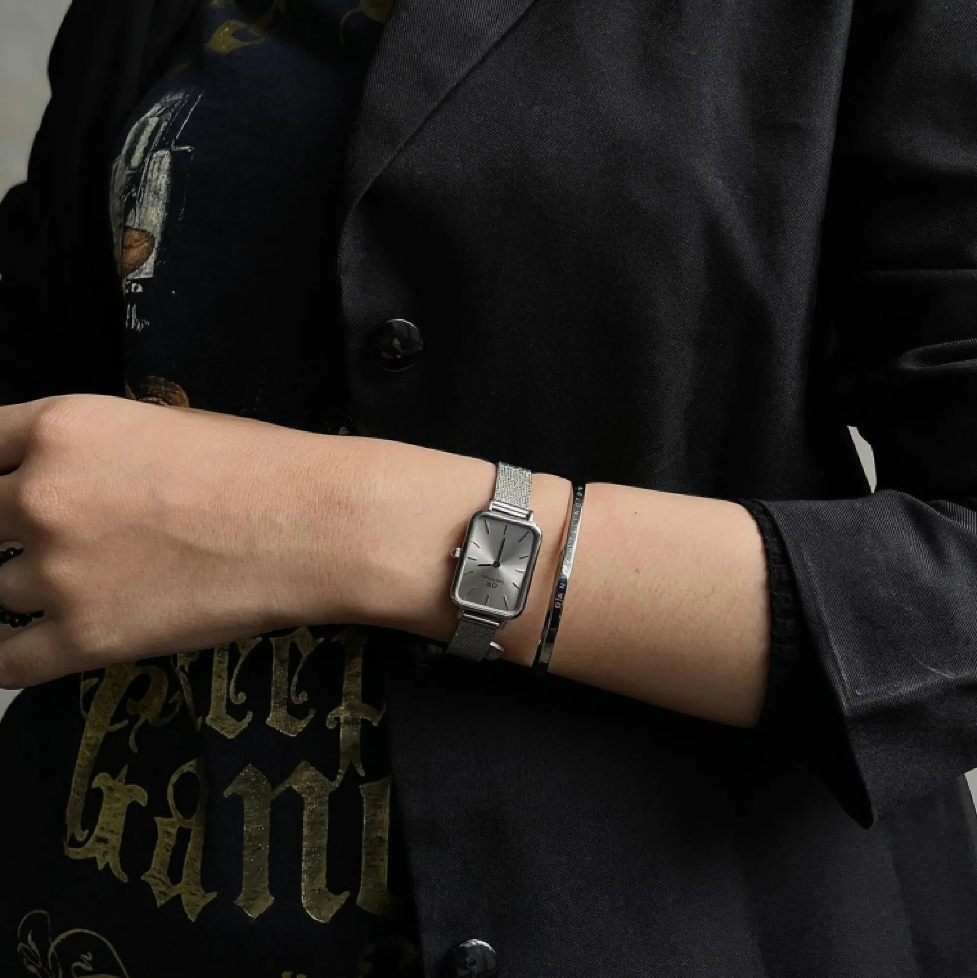 Daniel Wellington Damklockor<Quadro Pressed Unitone Silver