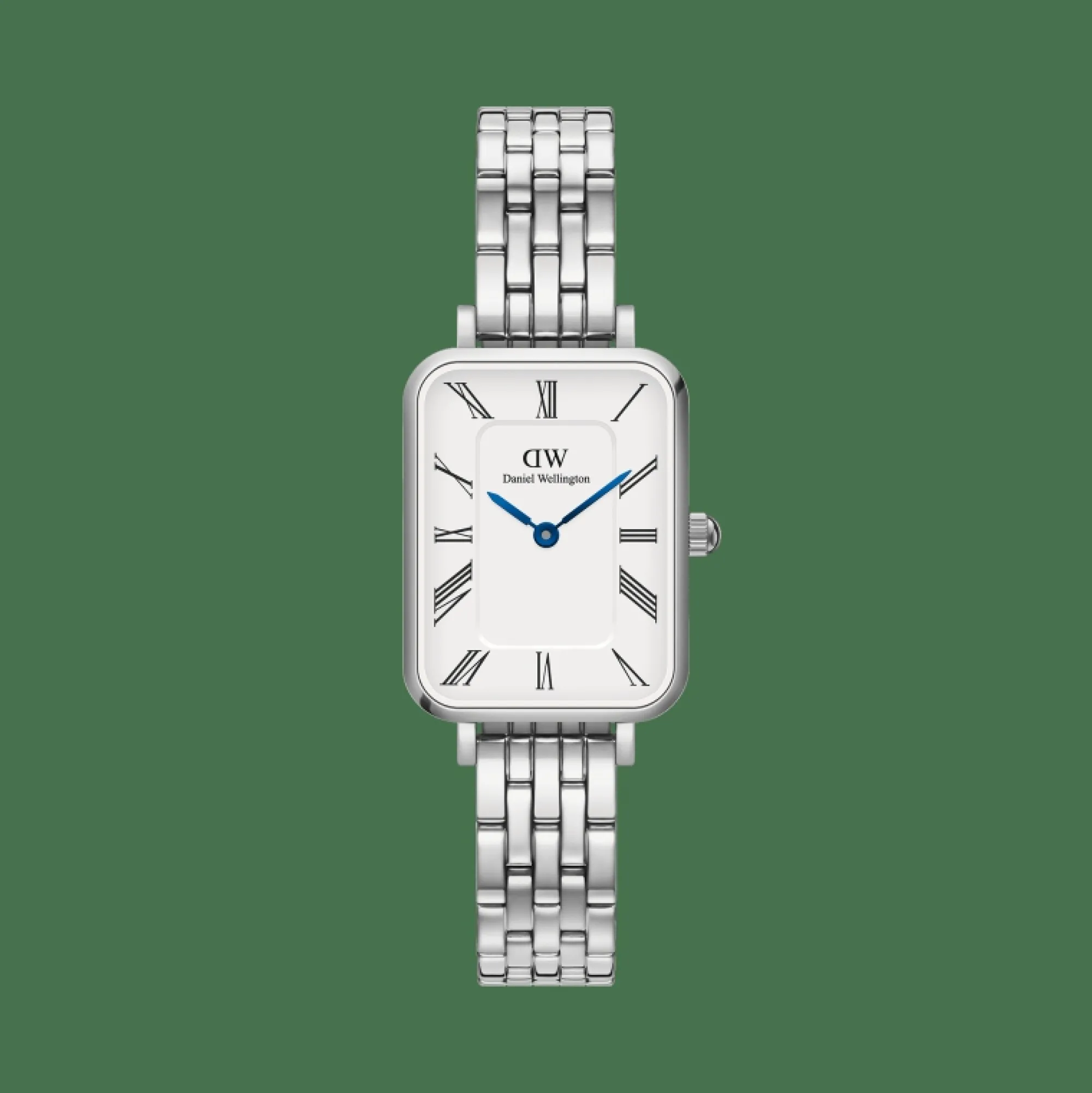 Daniel Wellington Damklockor<Quadro Roman Numerals 5-Link Silver