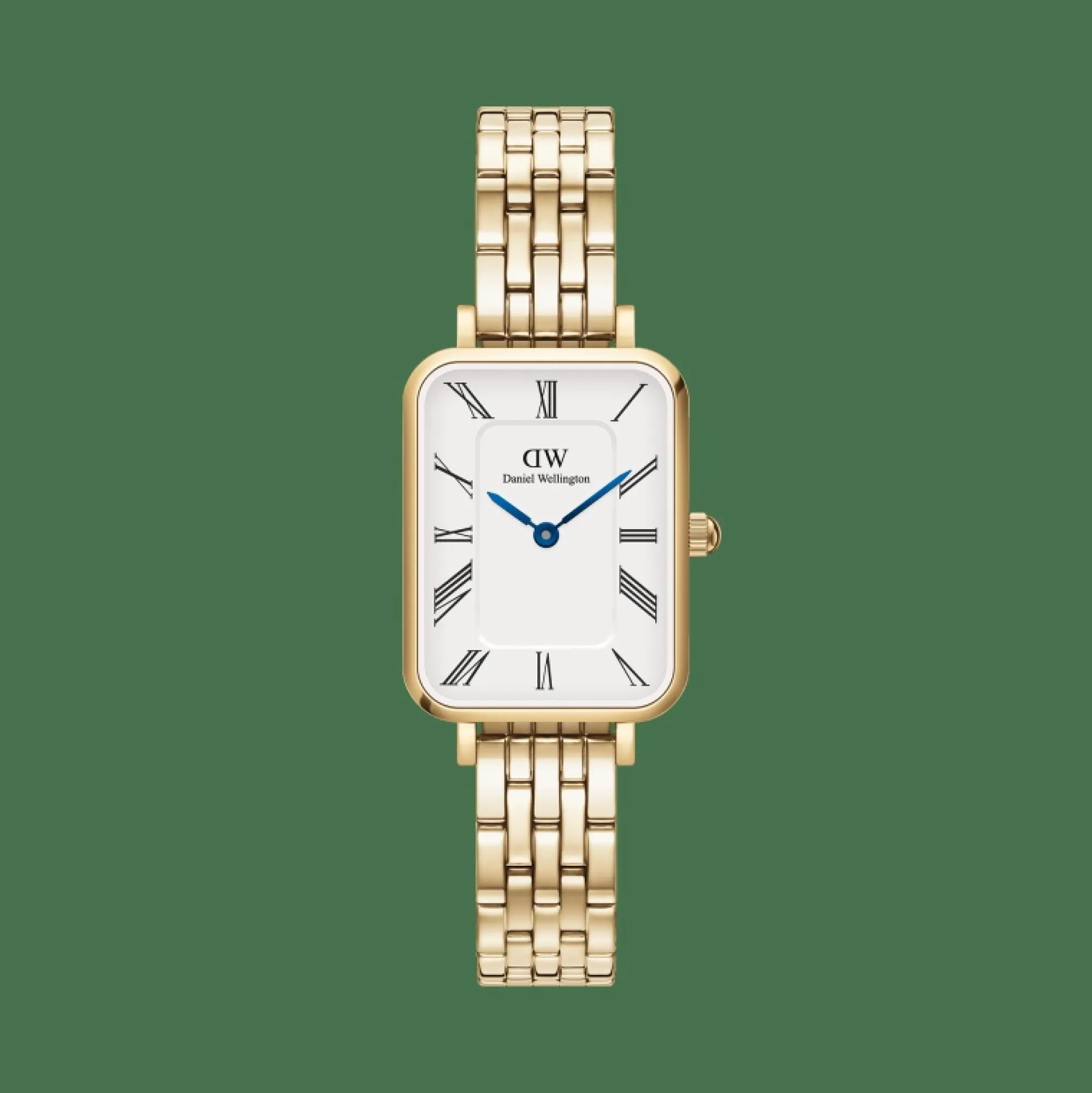 Daniel Wellington Damklockor<Quadro Roman Numerals 5-Link Gold