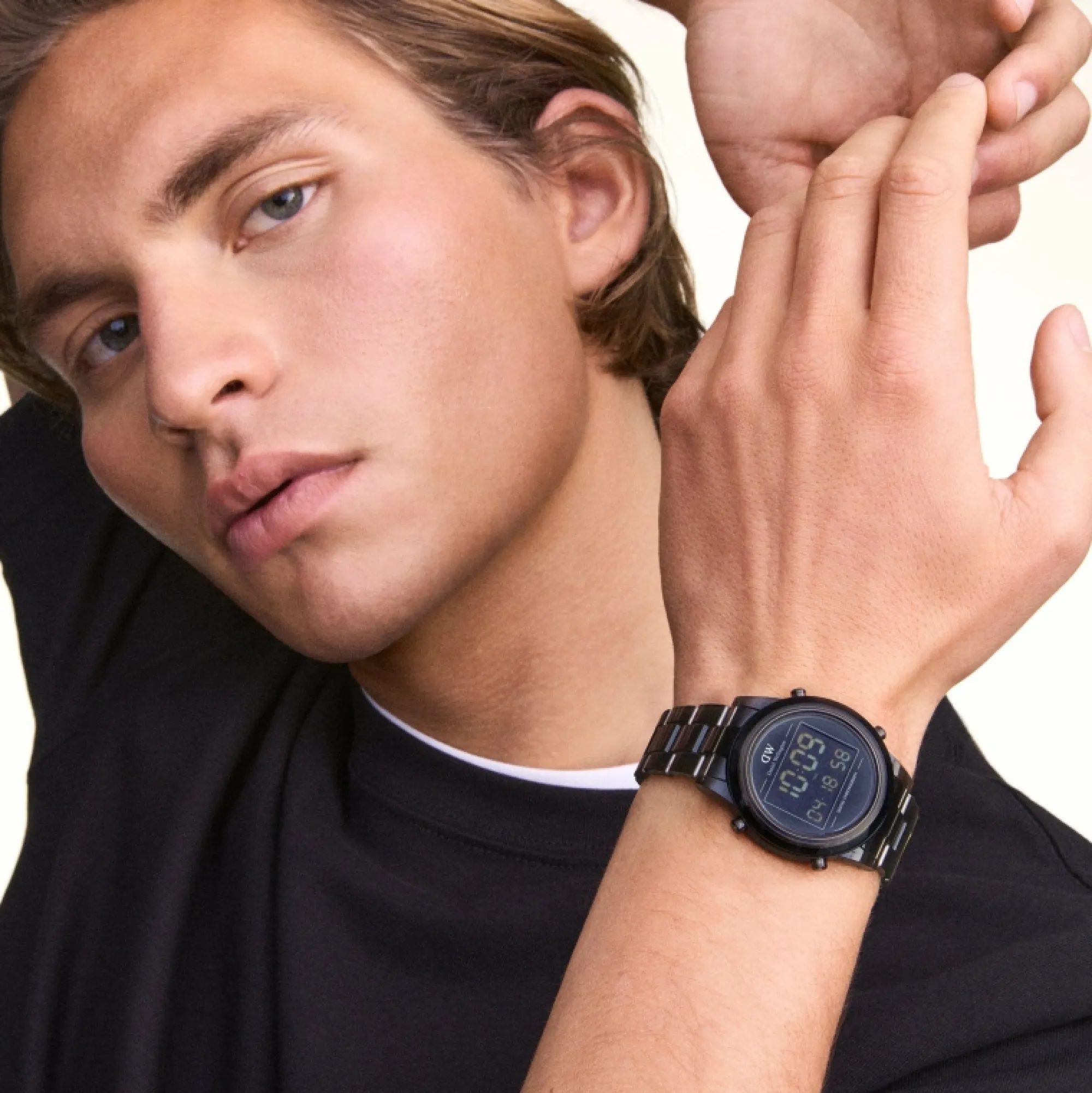 Daniel Wellington Herrklockor | Damklockor<Retro Digital Dark Grey