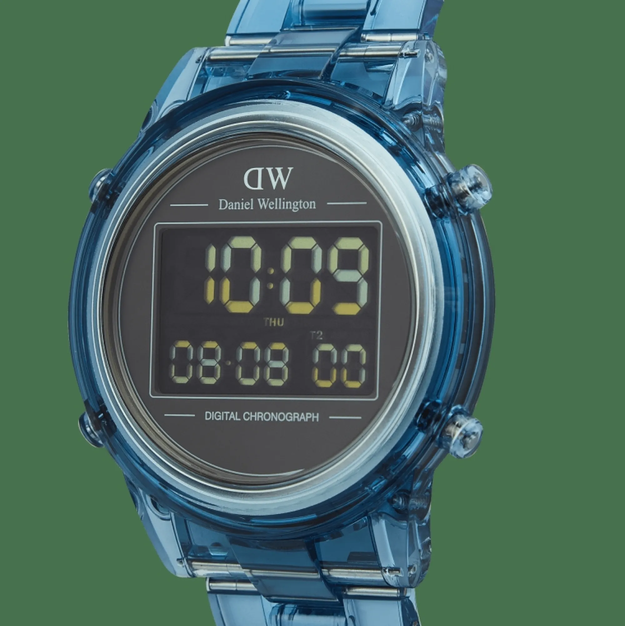 Daniel Wellington Herrklockor<Retro Digital Light Blue