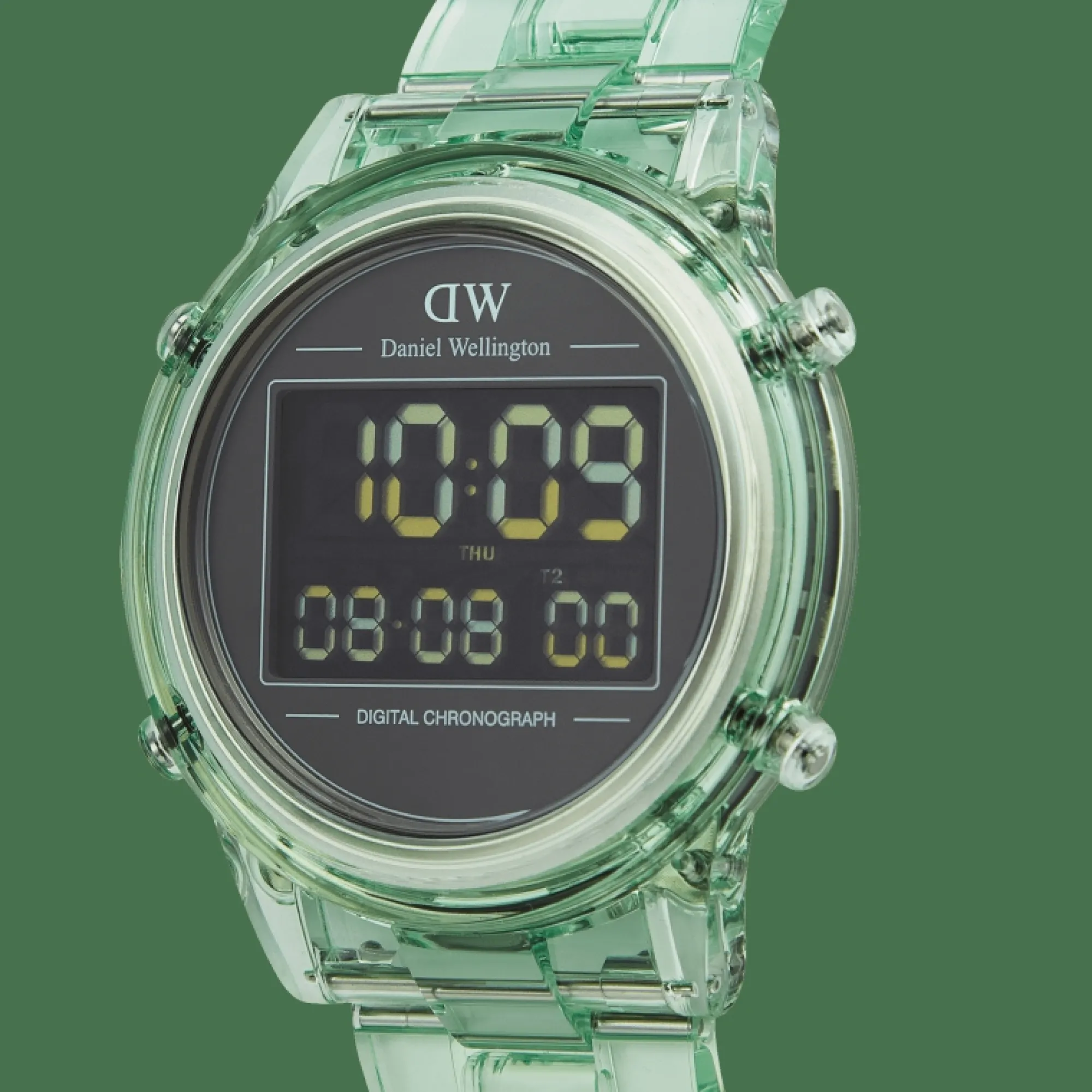 Daniel Wellington Herrklockor | Damklockor<Retro Digital Light Green