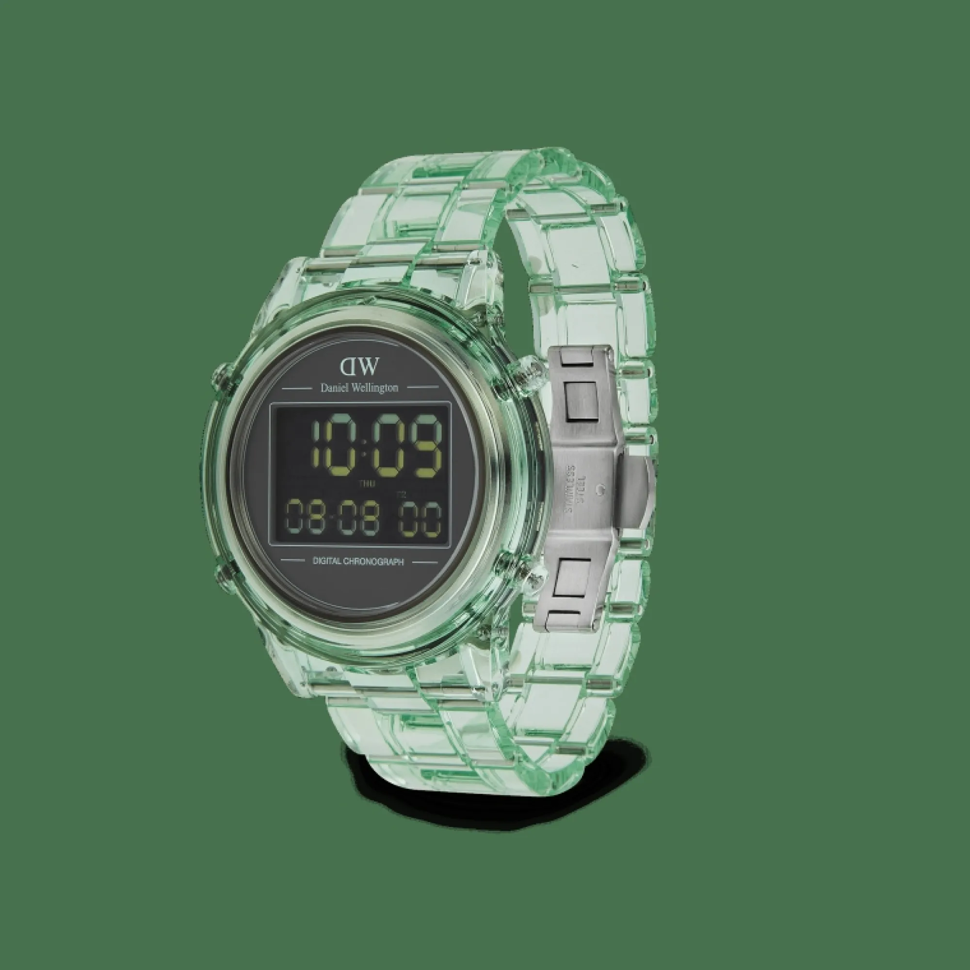 Daniel Wellington Herrklockor | Damklockor<Retro Digital Light Green